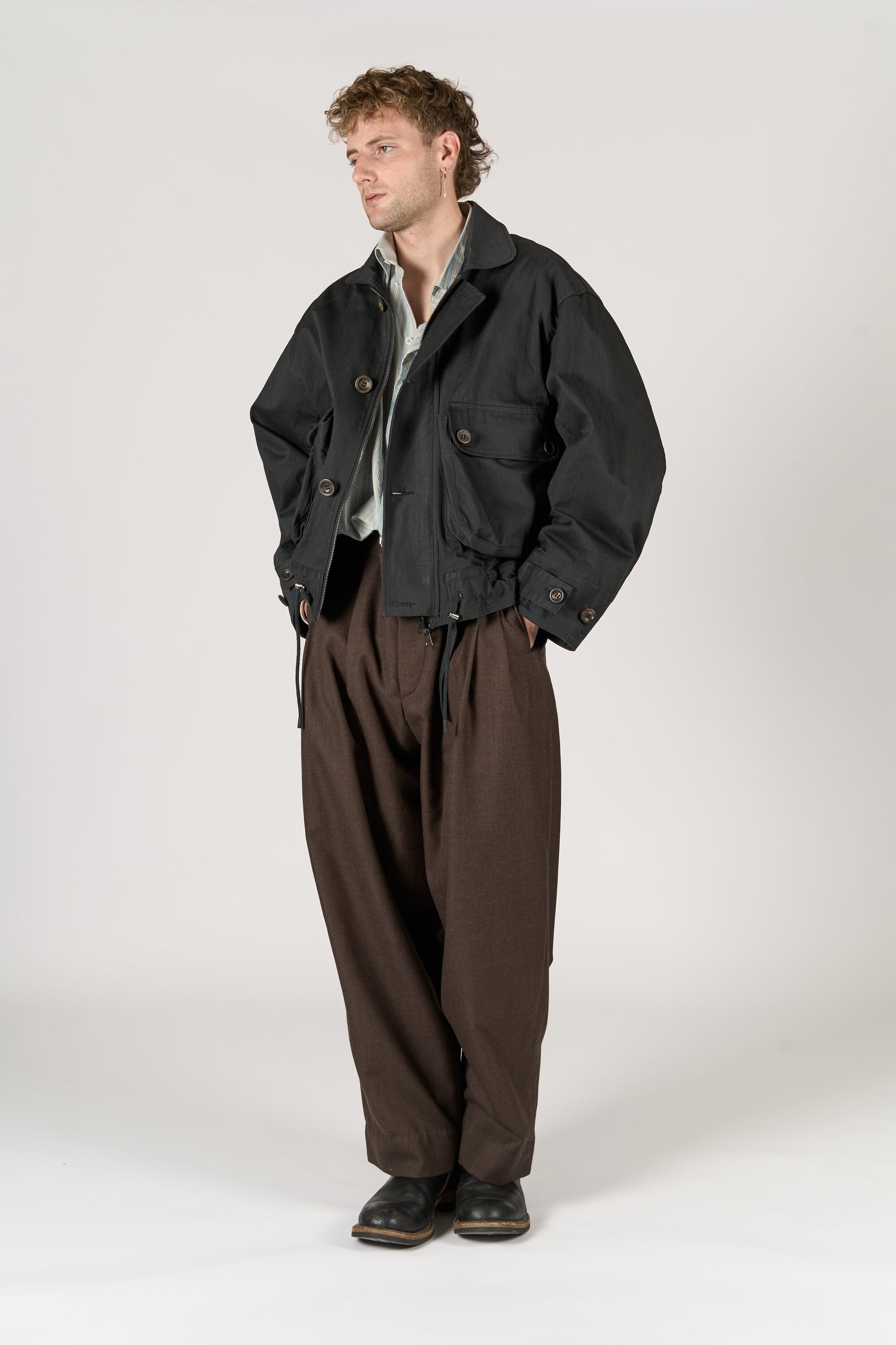 Utility Jacket - Black Canvas