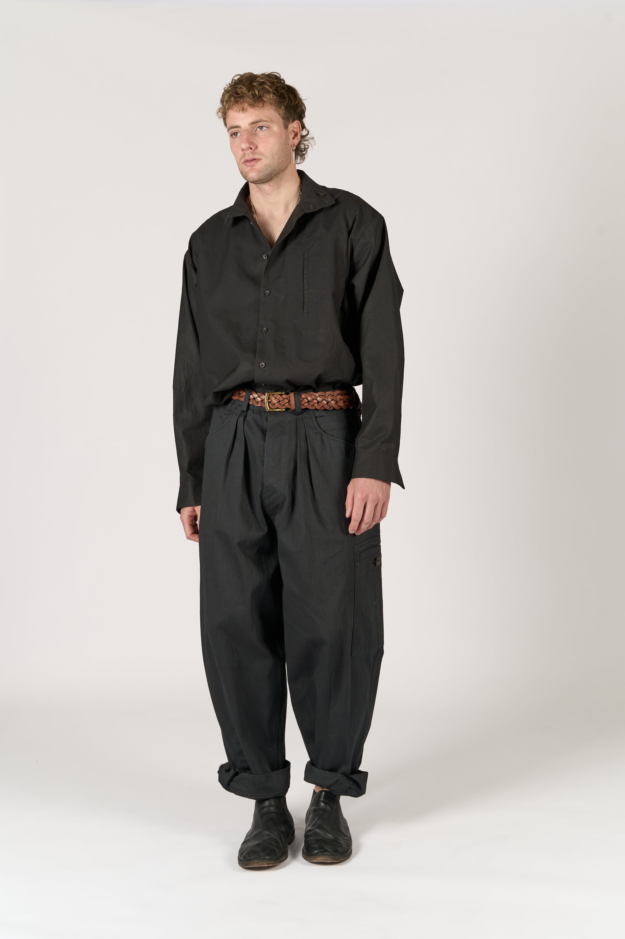 Cargo Trouser - Black Canvas