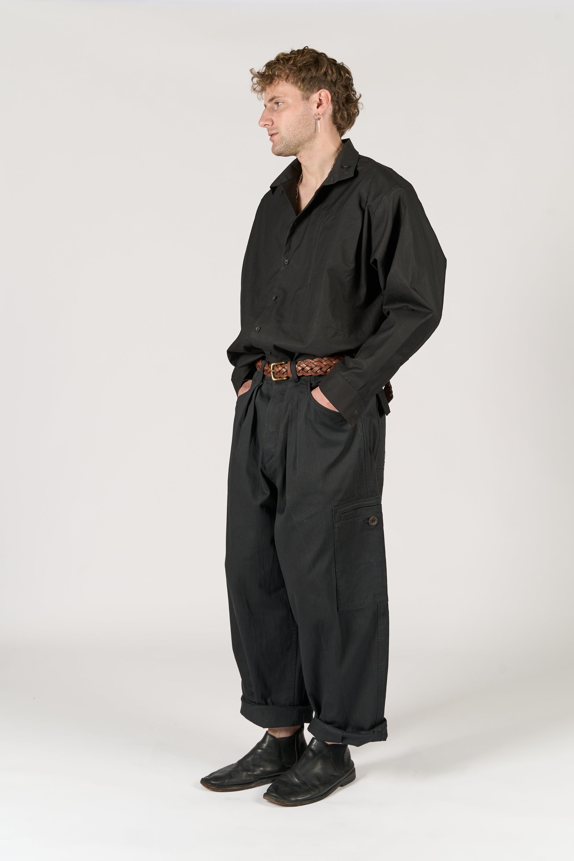 Cargo Trouser - Black Canvas