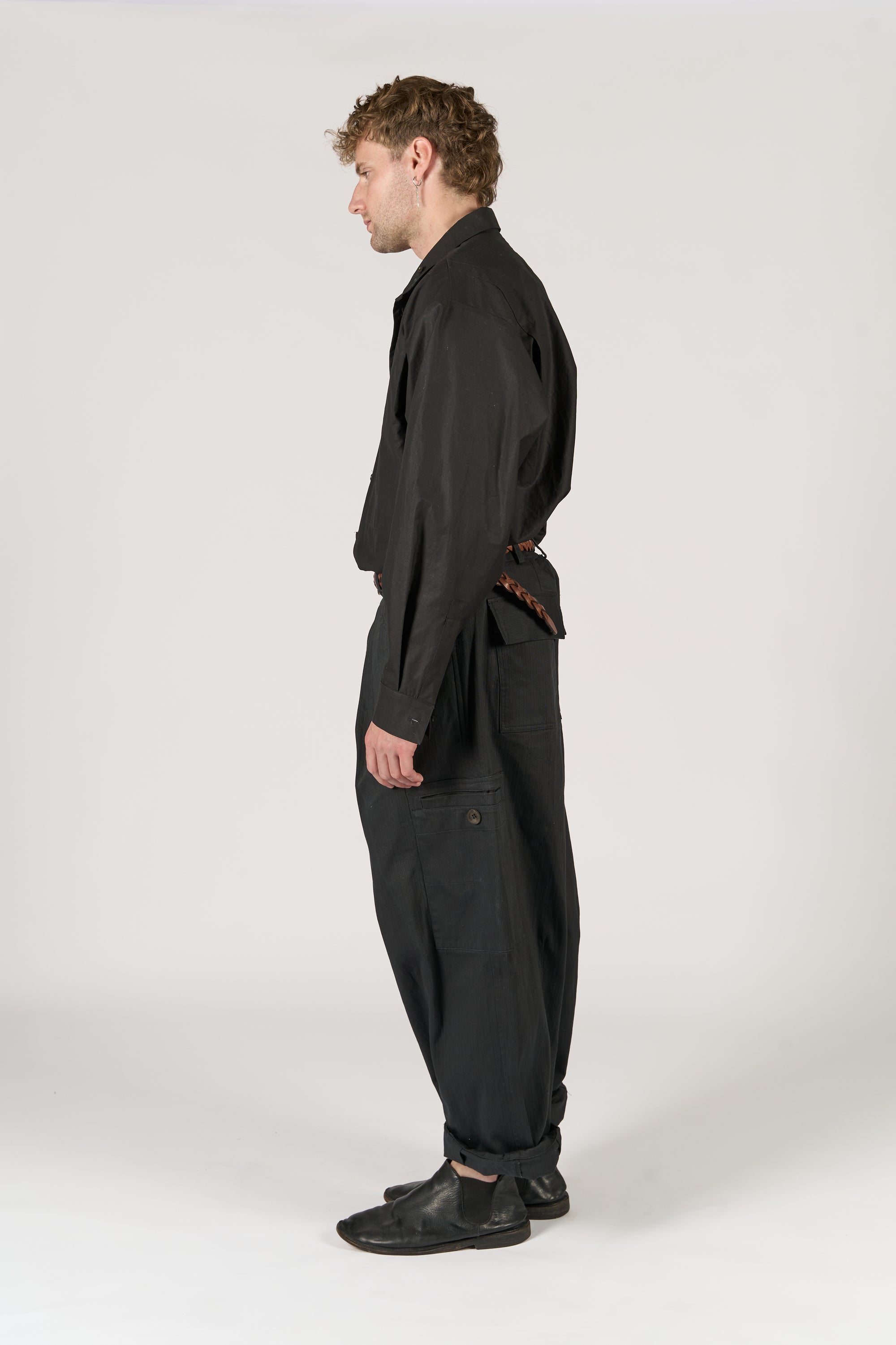 Cargo Trouser - Black Canvas