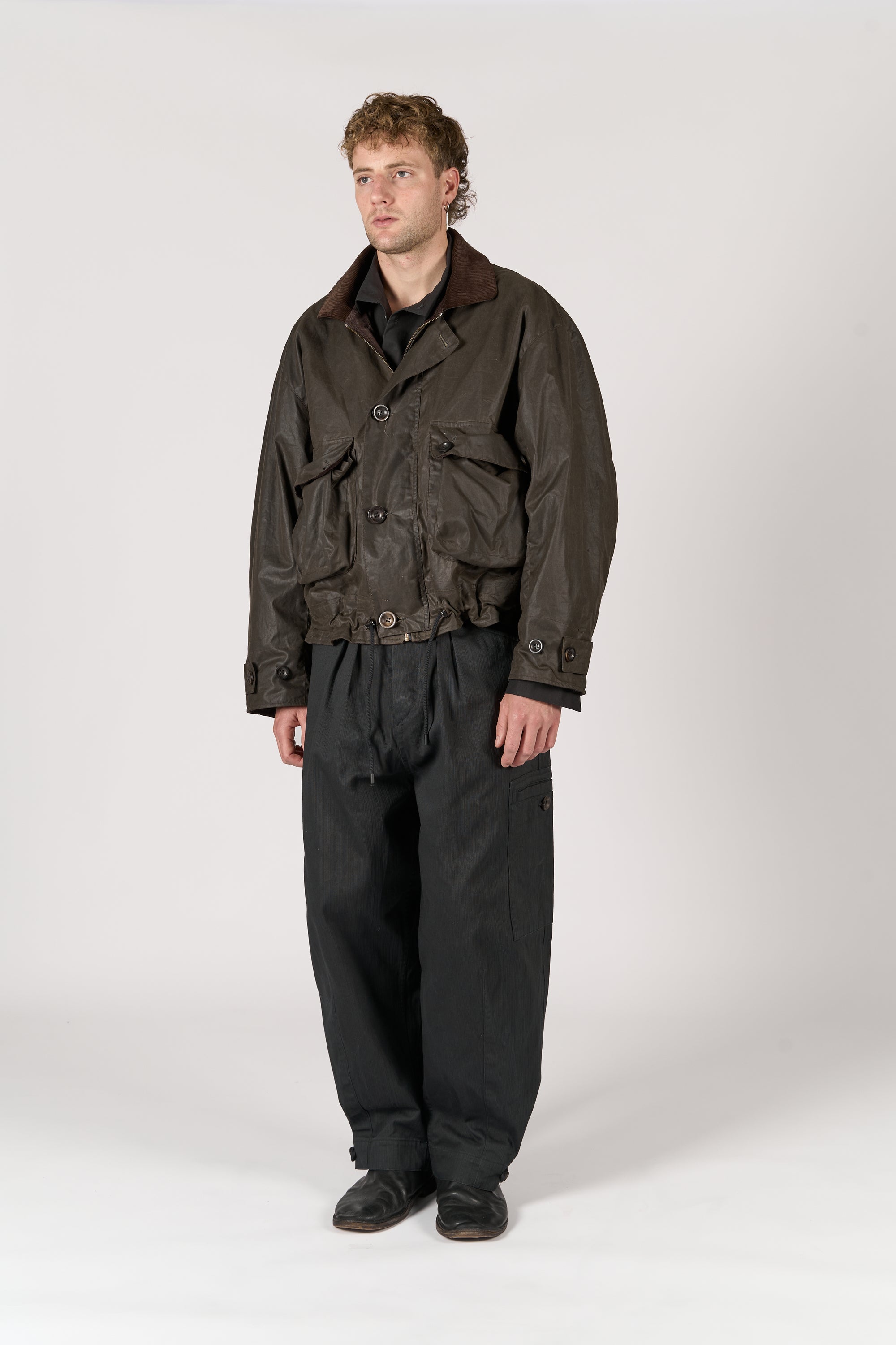 Utility Jacket - Green Waxed Cotton