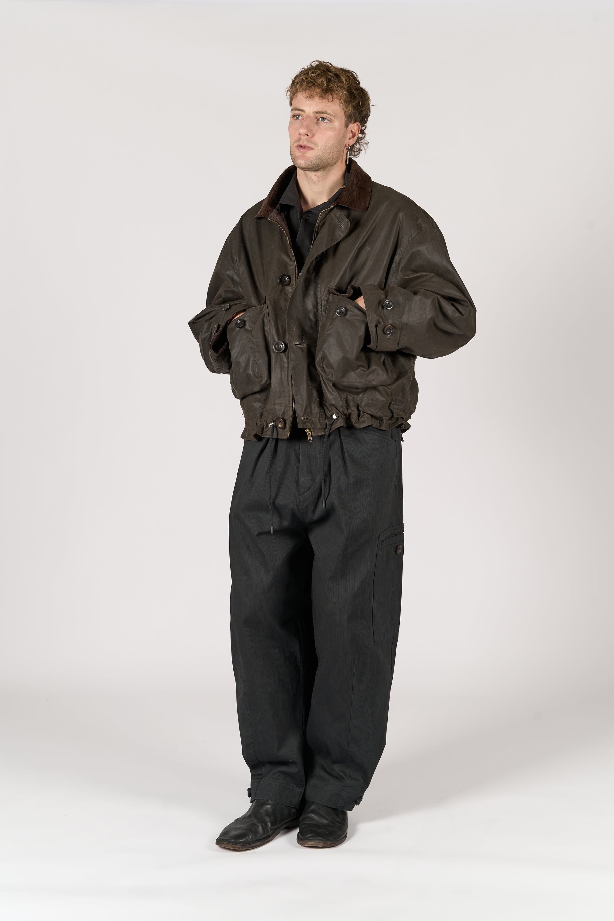 Utility Jacket - Green Waxed Cotton