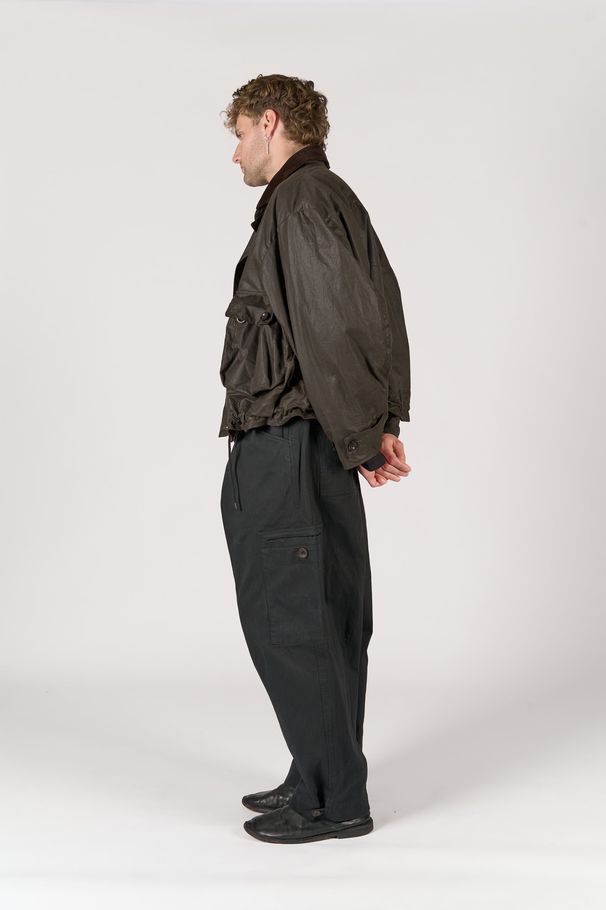 Utility Jacket - Green Waxed Cotton