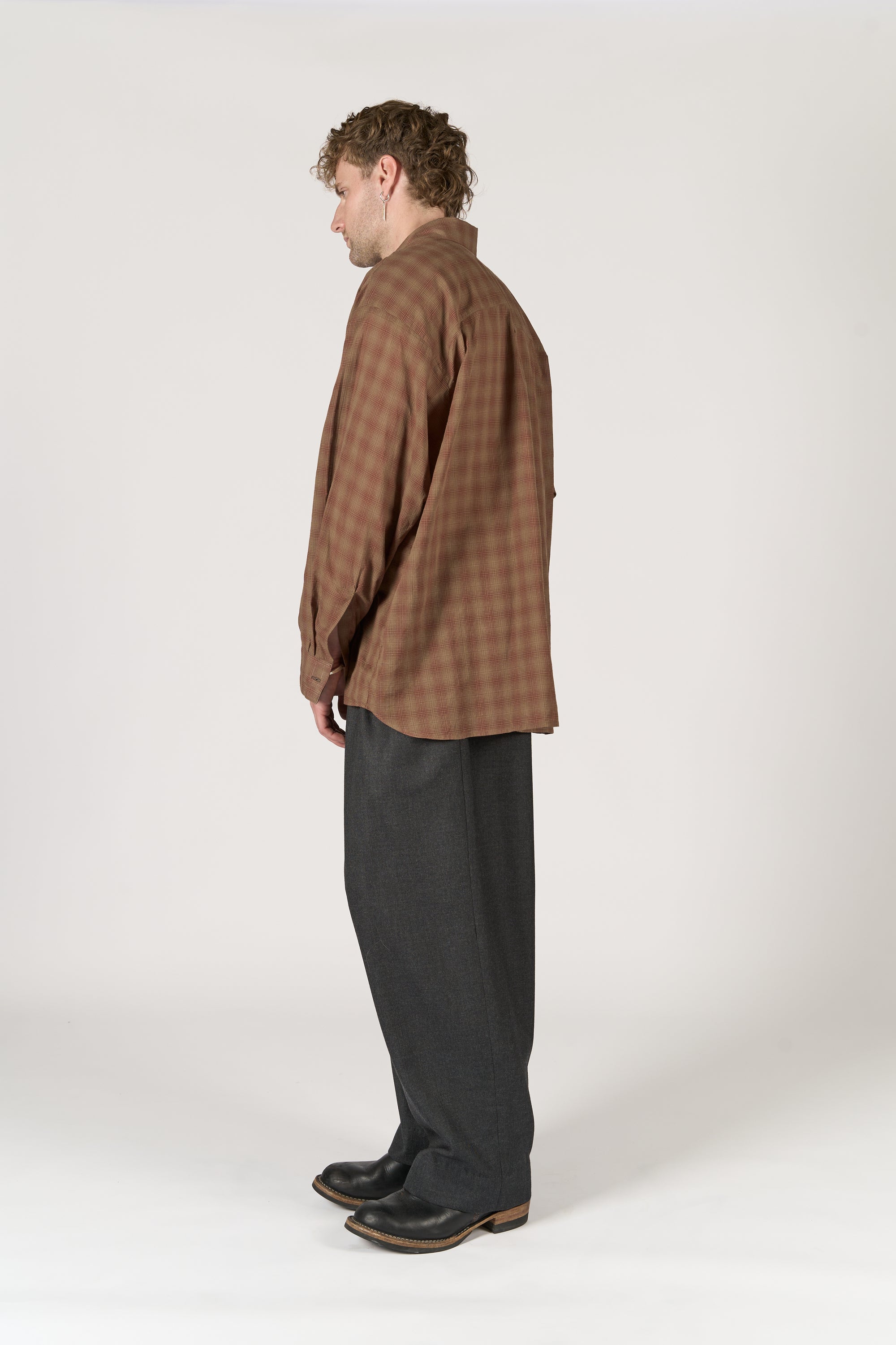 Classic Shirt - Brown Checked Shirting