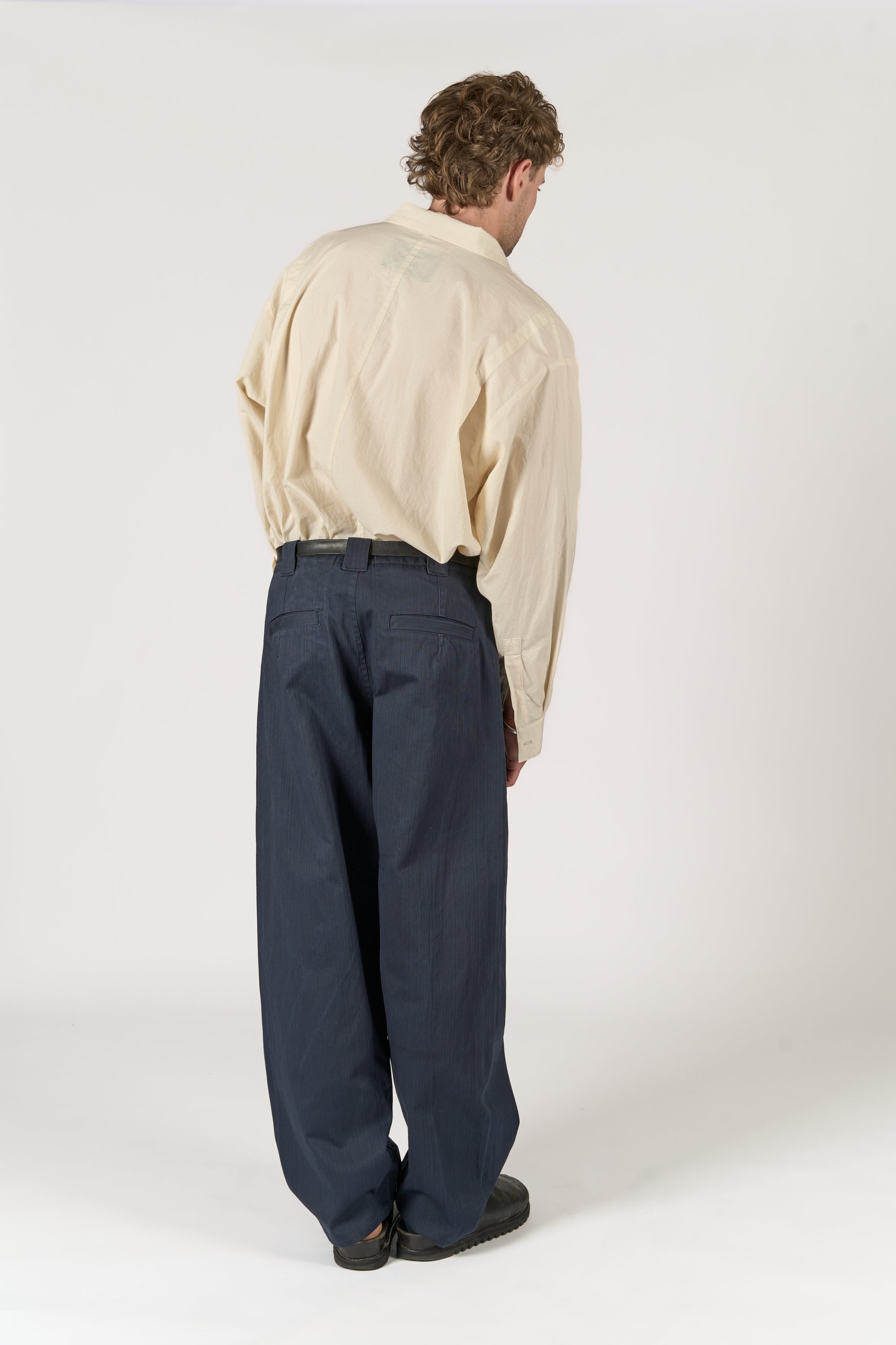 Worker Trouser - Blue Cotton Canvas