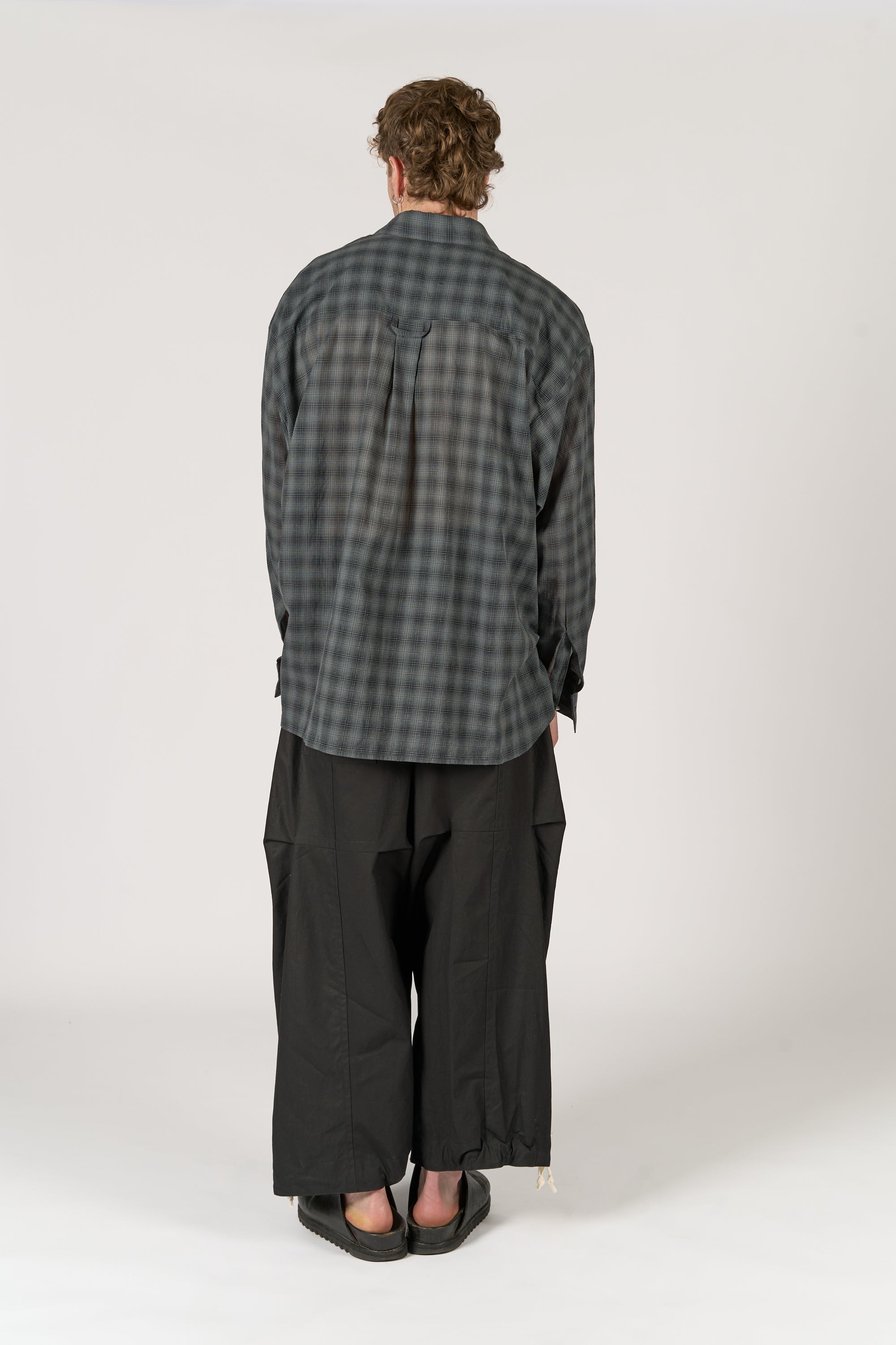 Classic Shirt - Black and Grey Checked Shirting