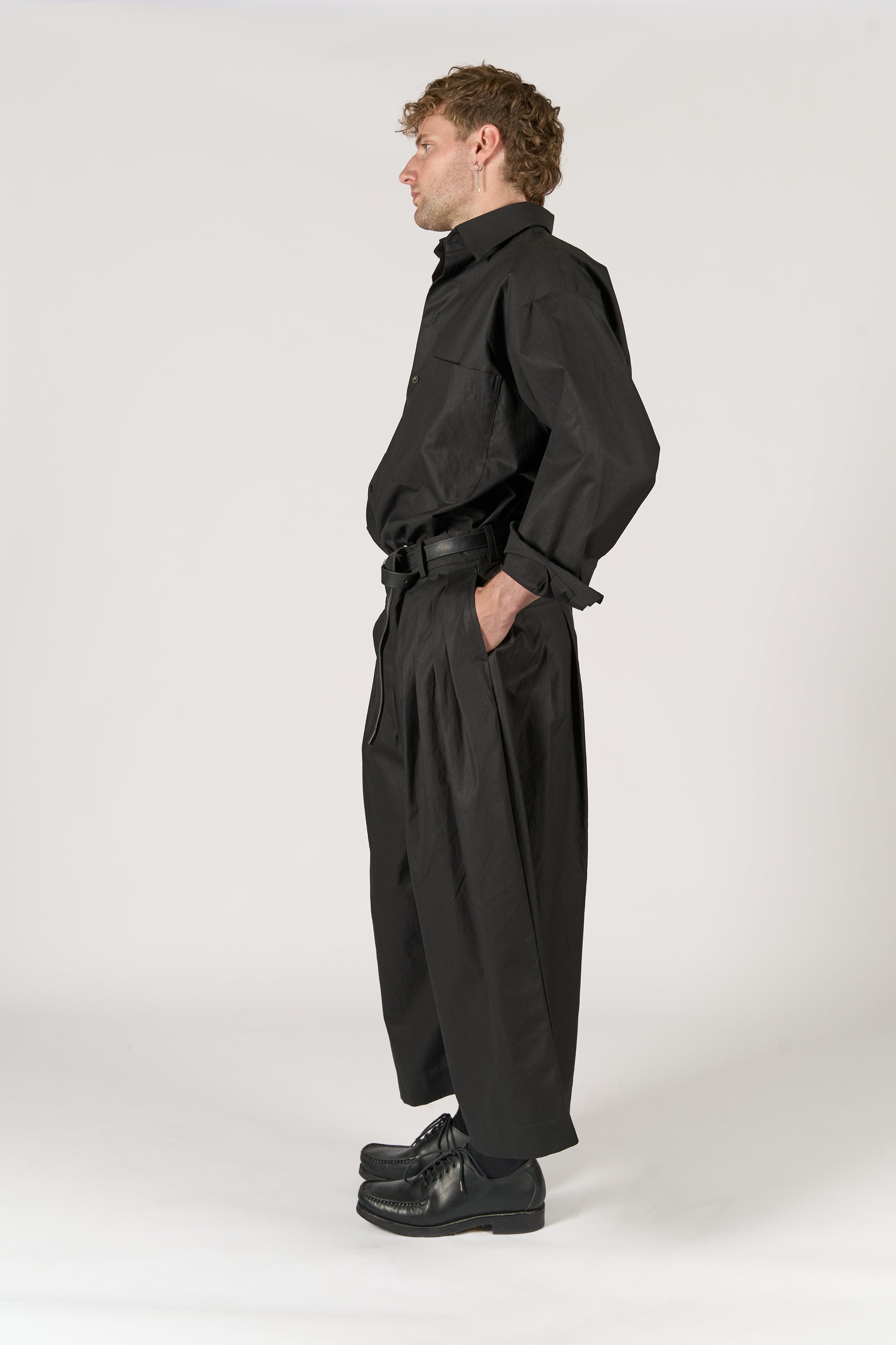 Volendam trouser - Black Cotton
