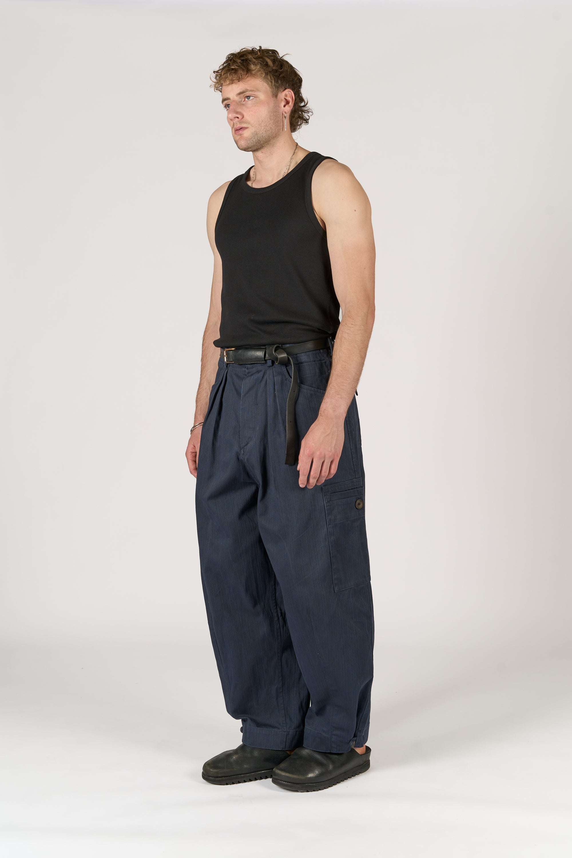 Cargo Trouser - Blue Canvas