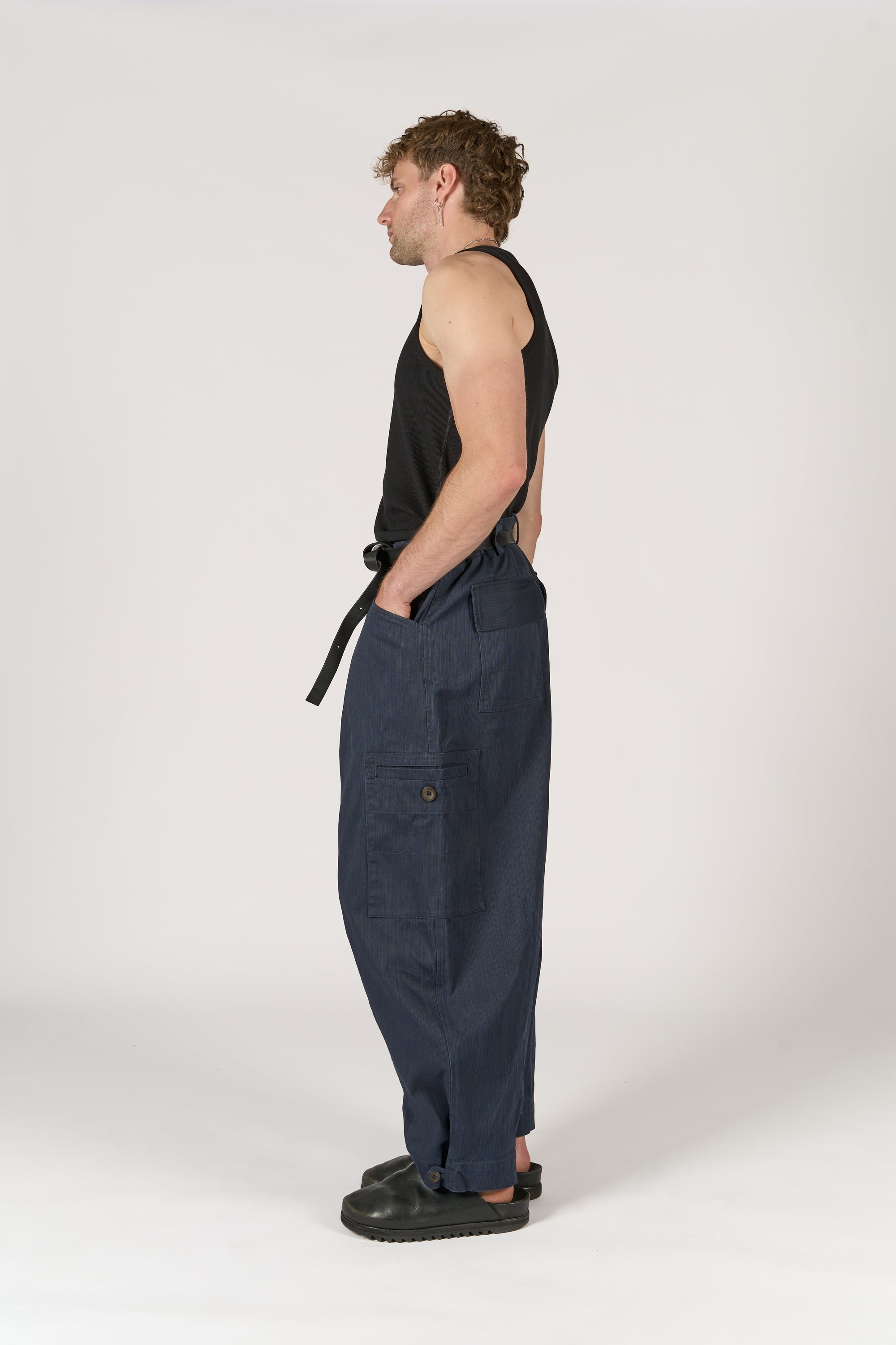 Cargo Trouser - Blue Canvas
