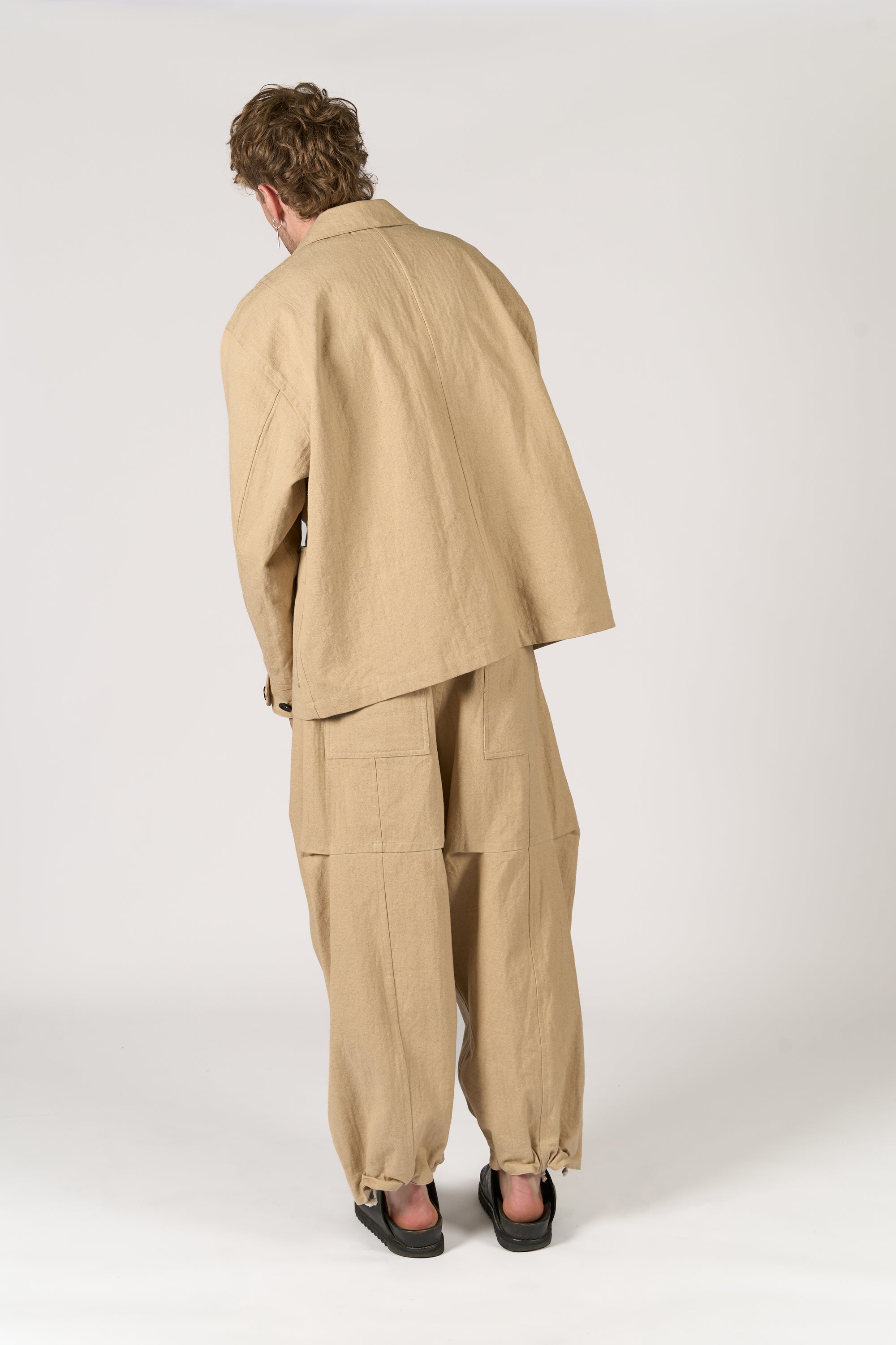 Chore jacket - Cotton Linen Herringbone