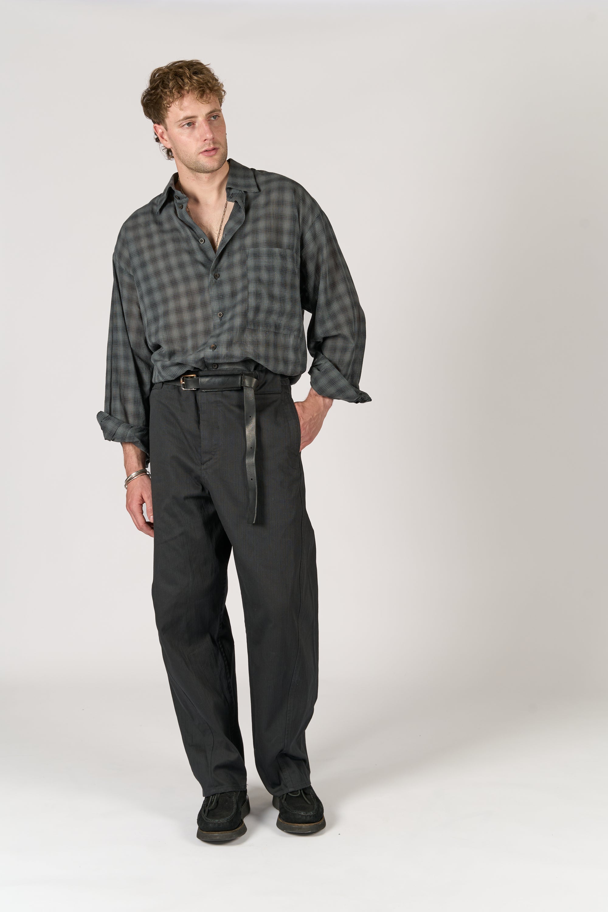 Worker Trouser - Black Cotton Canvas