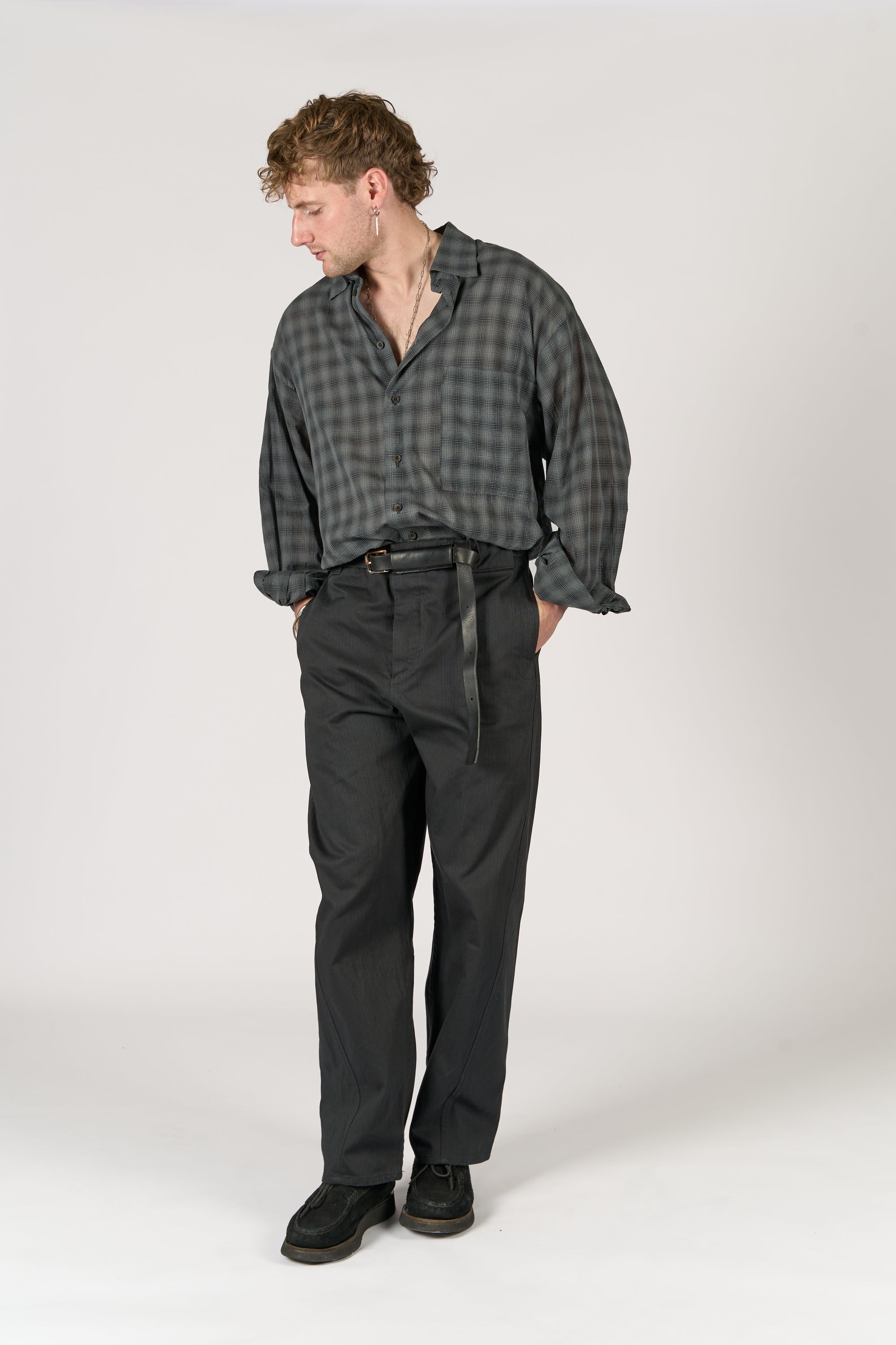 Worker Trouser - Black Cotton Canvas