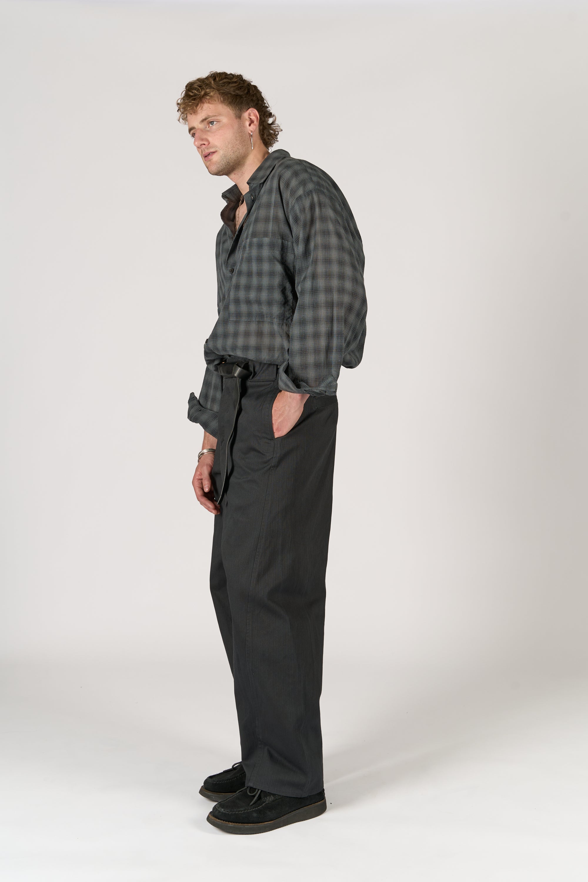 Worker Trouser - Black Cotton Canvas