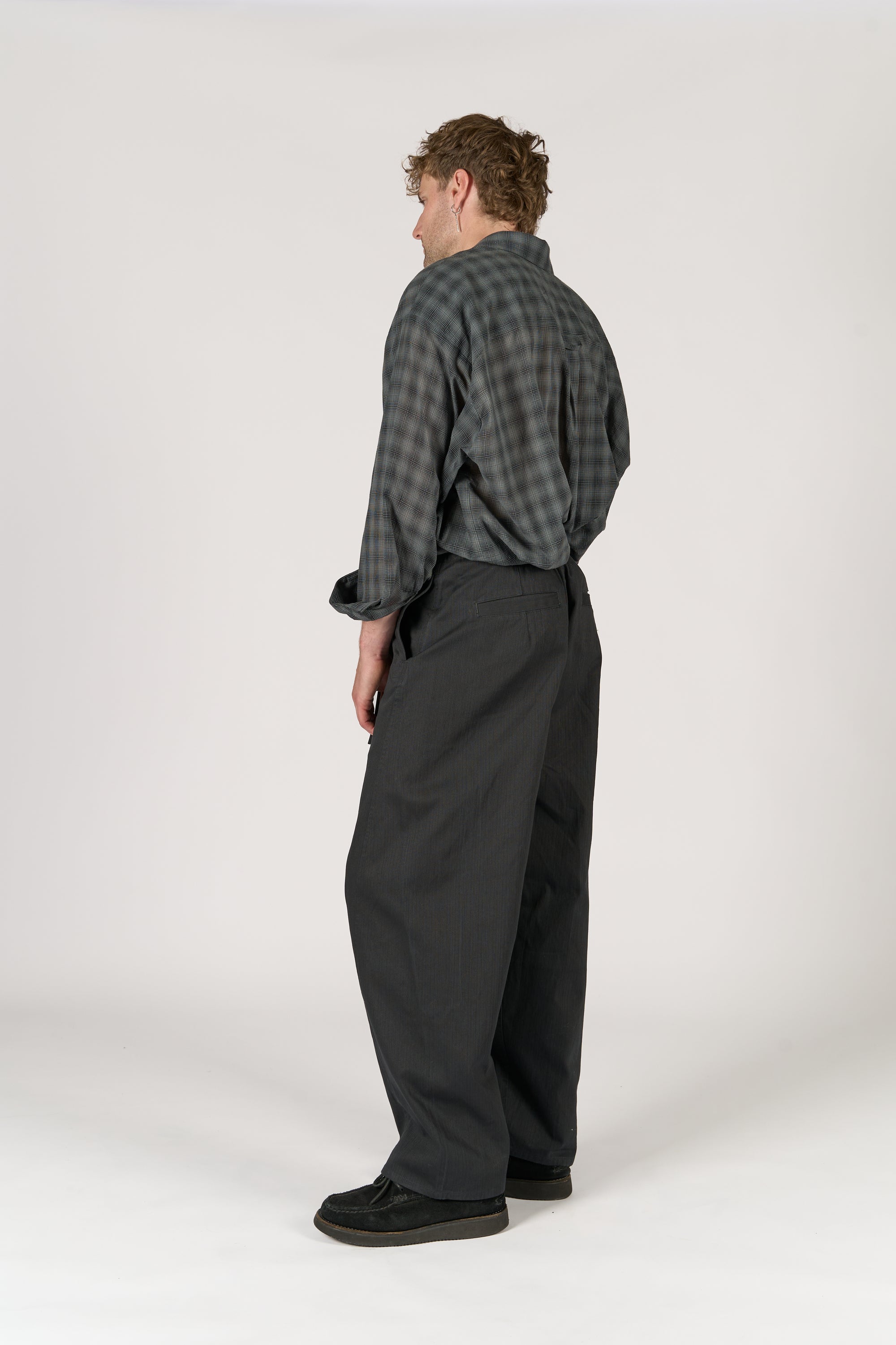 Worker Trouser - Black Cotton Canvas