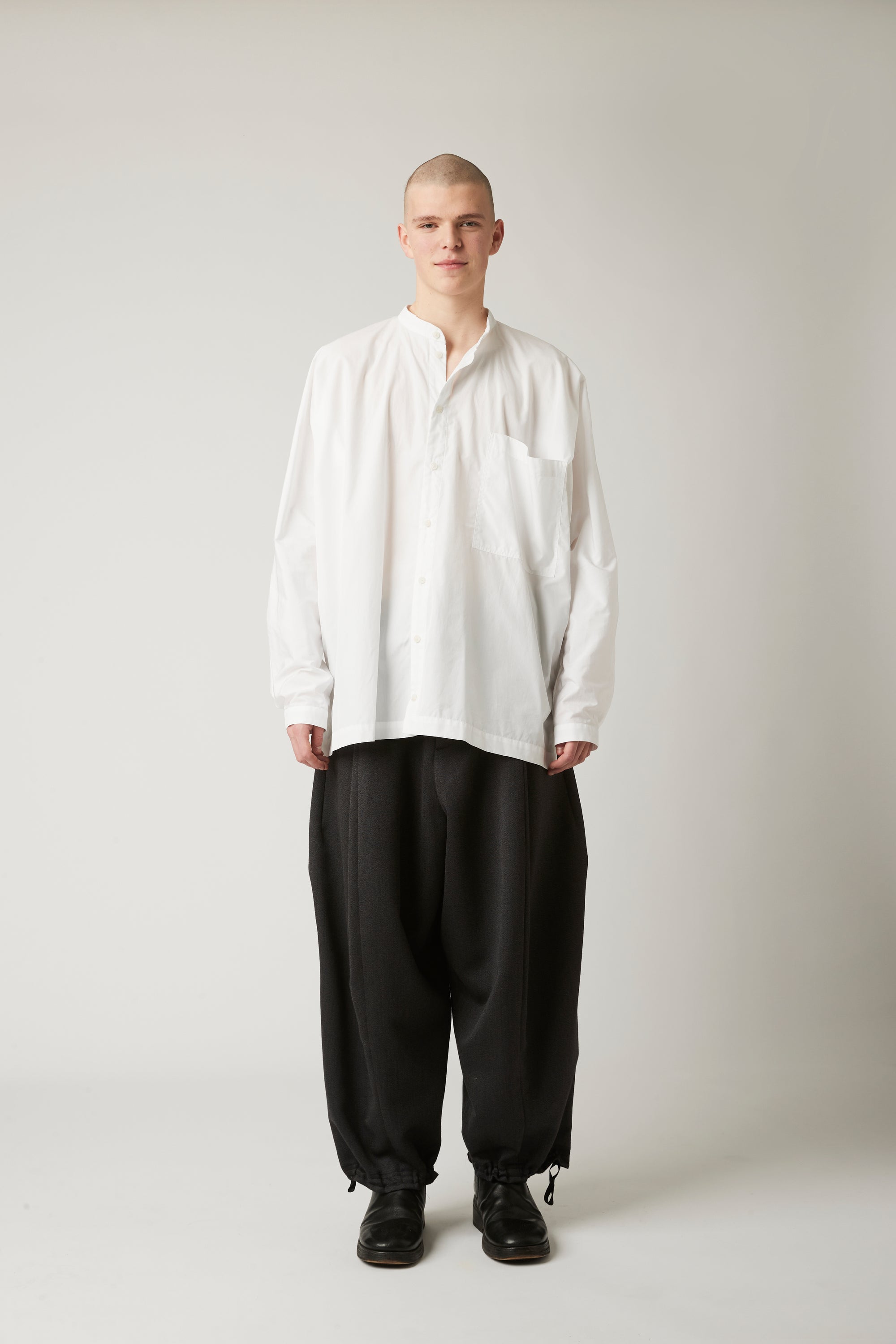 Mao collar shirt