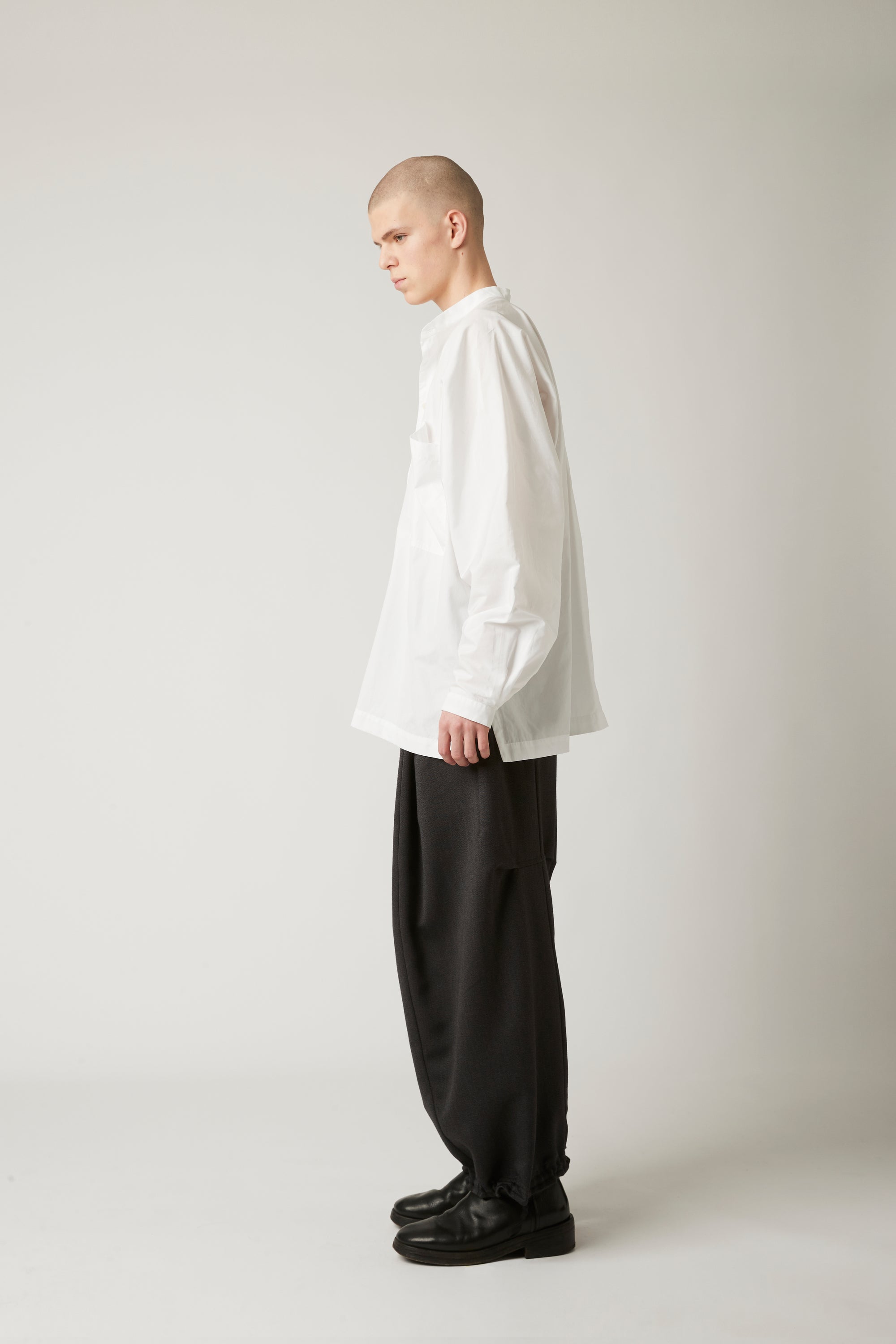 Mao collar shirt