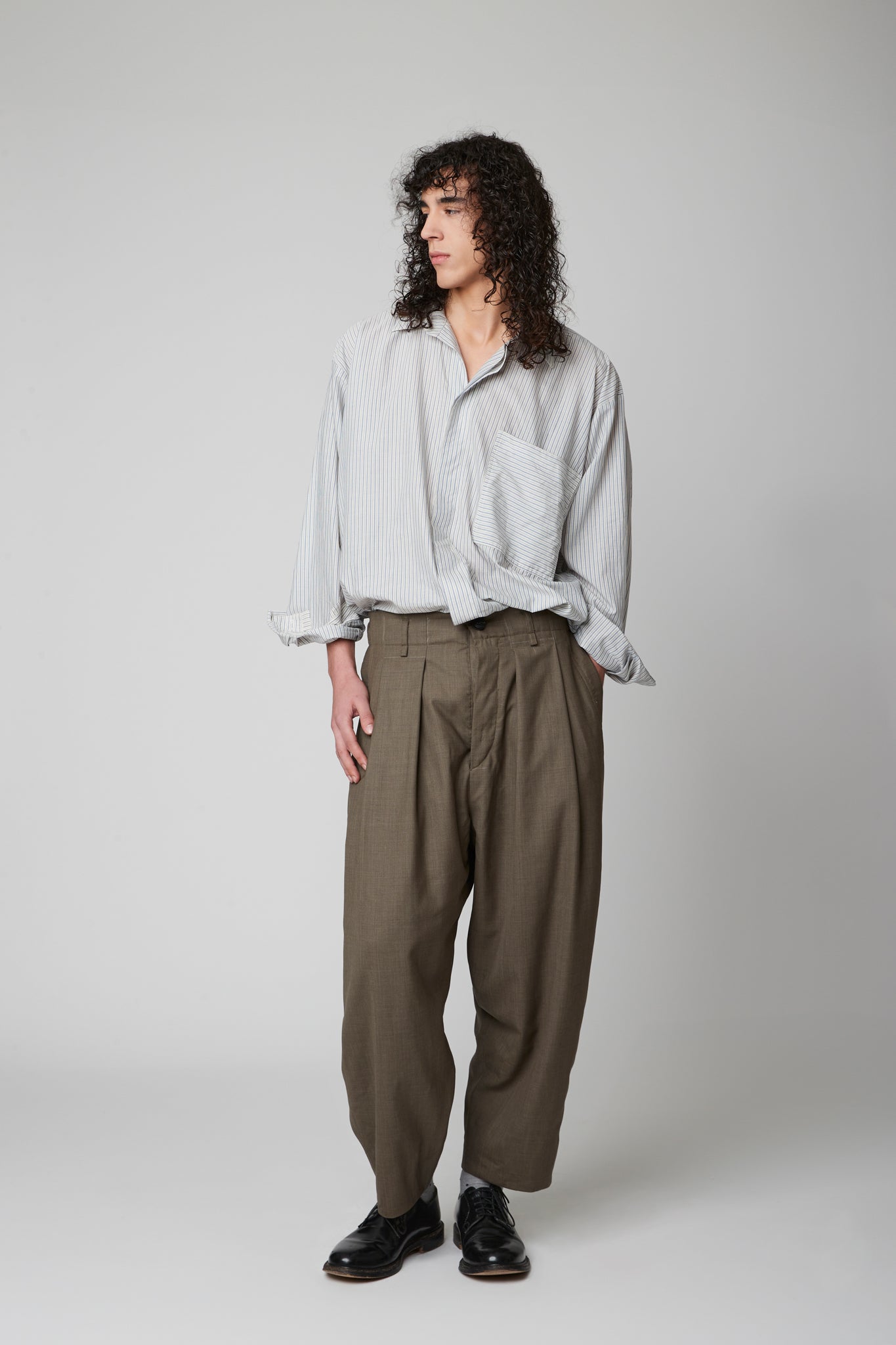Pleated trouser - Extra Fine Merino Wool Suiting