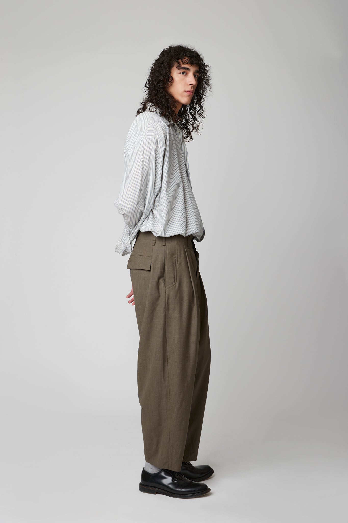 Pleated trouser - Extra Fine Merino Wool Suiting