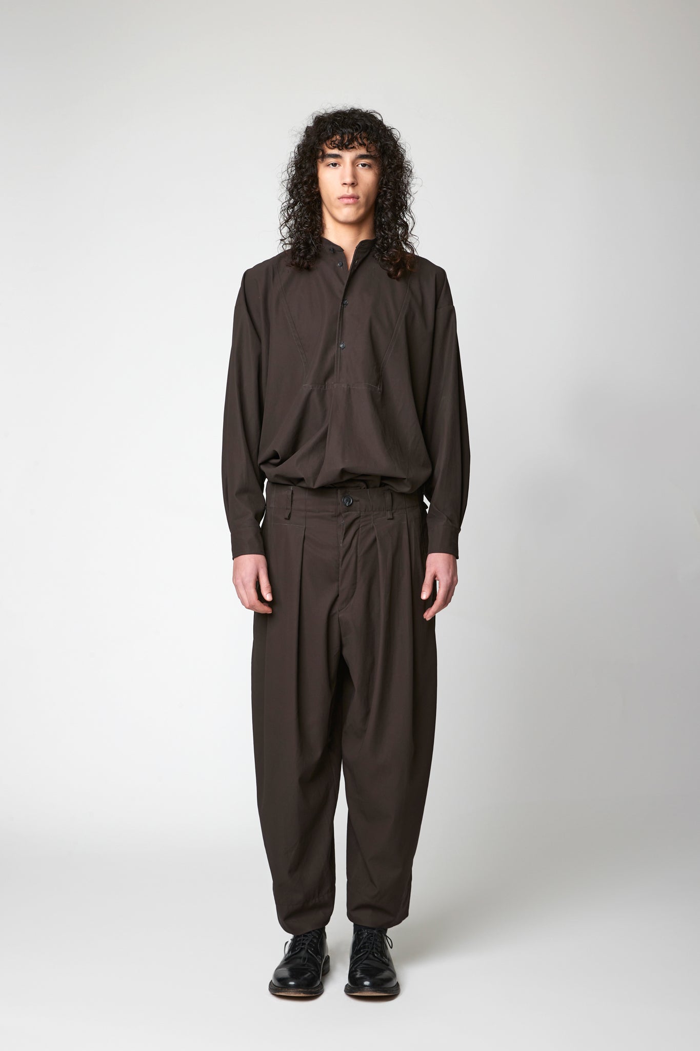 Pleated trouser - High Twist Cotton Gabardine