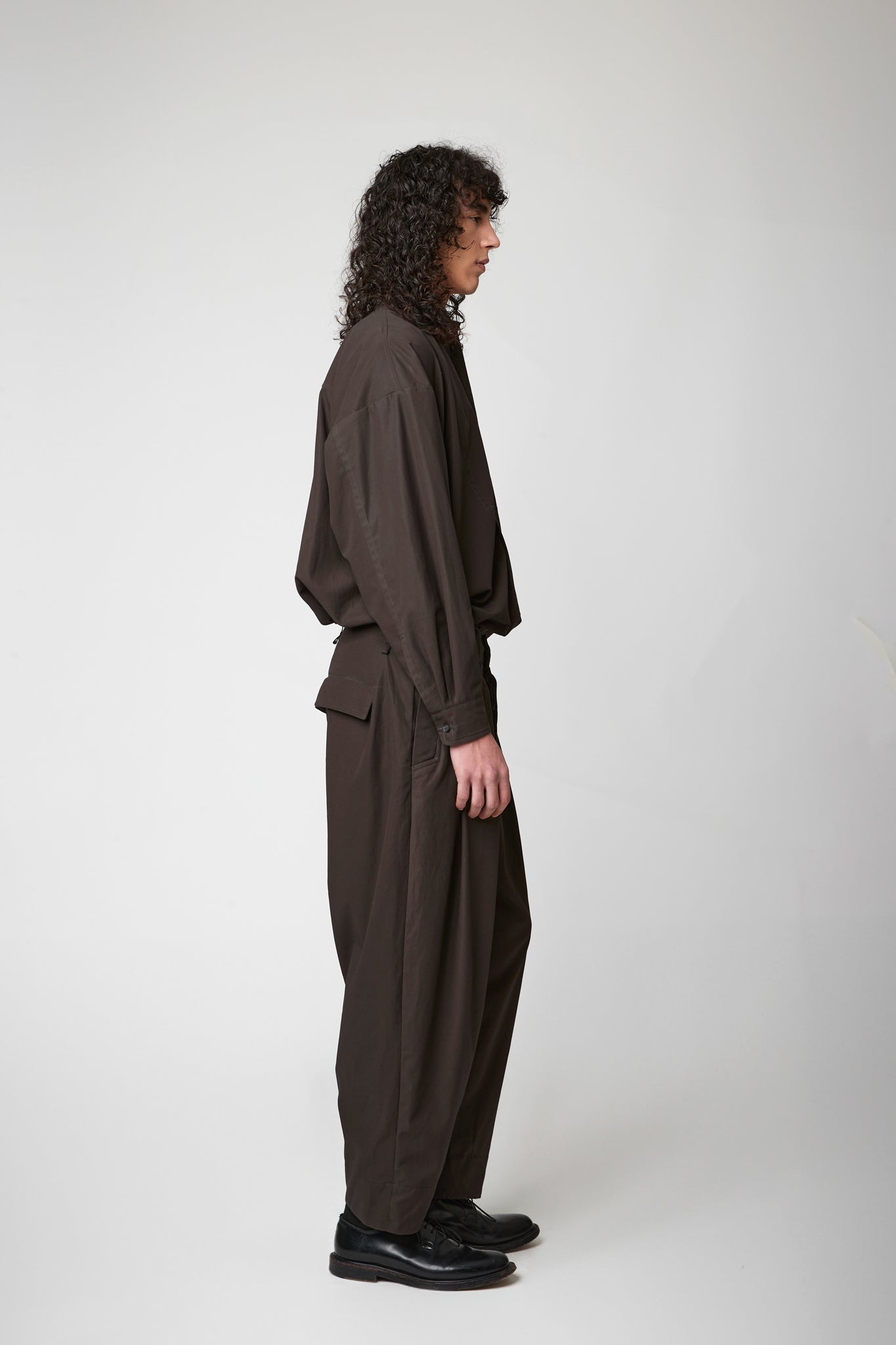 Pleated trouser - High Twist Cotton Gabardine