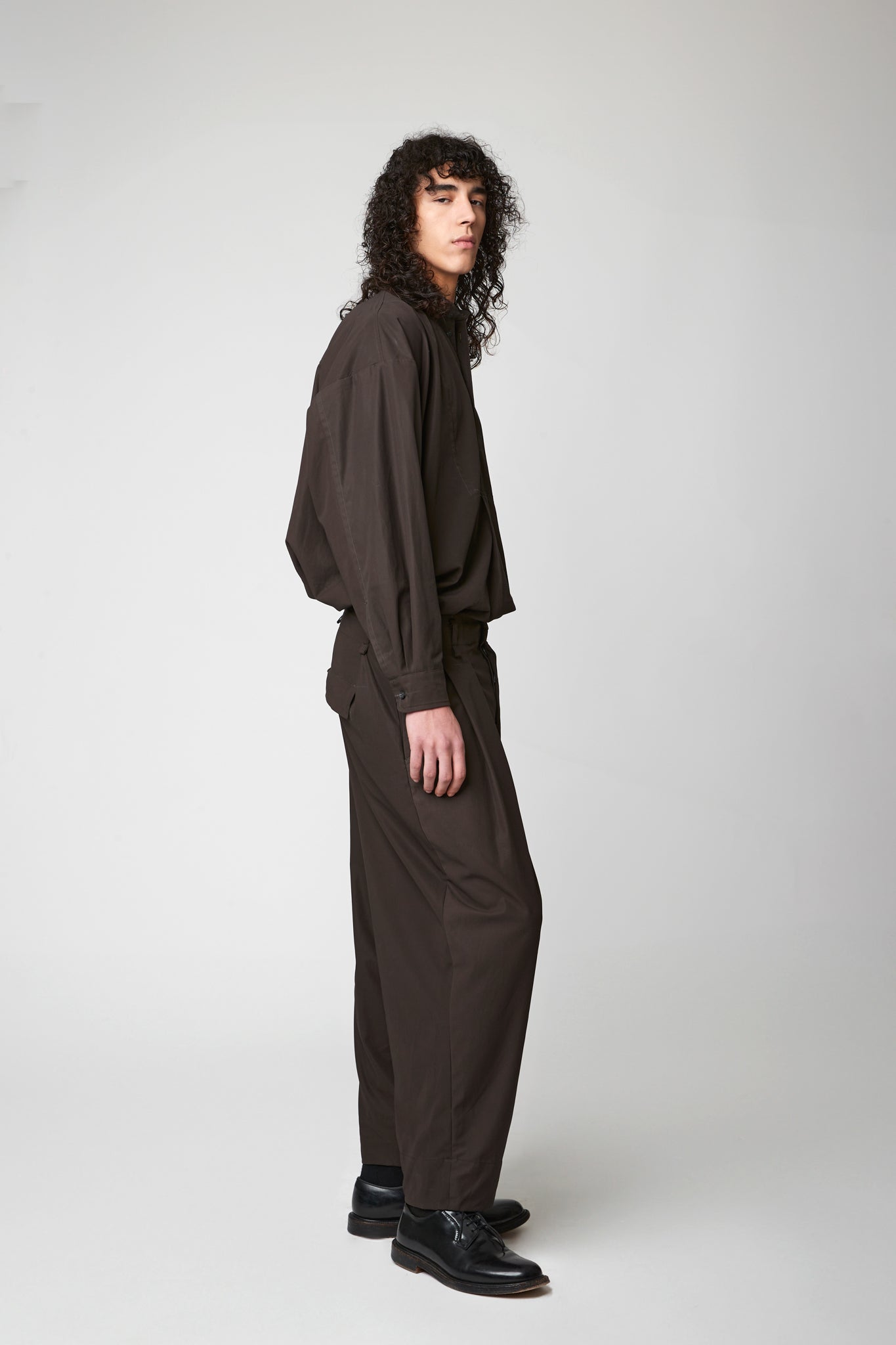 Pleated trouser - High Twist Cotton Gabardine