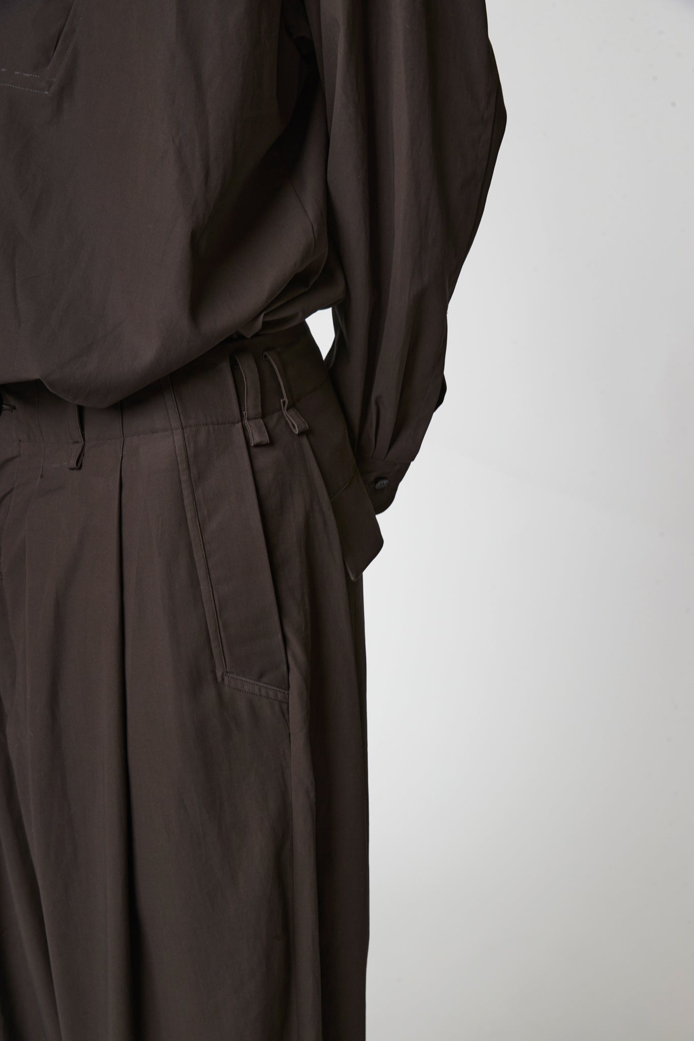 Pleated trouser - High Twist Cotton Gabardine