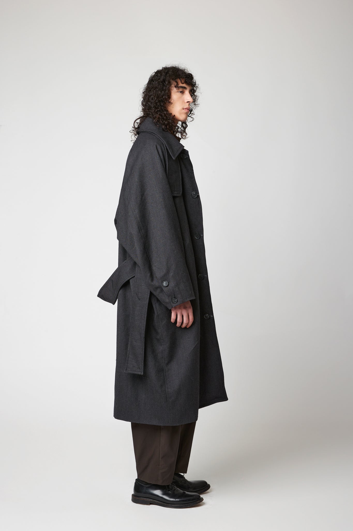 Raglan sleeve overcoat - RWS Herringbone Wool