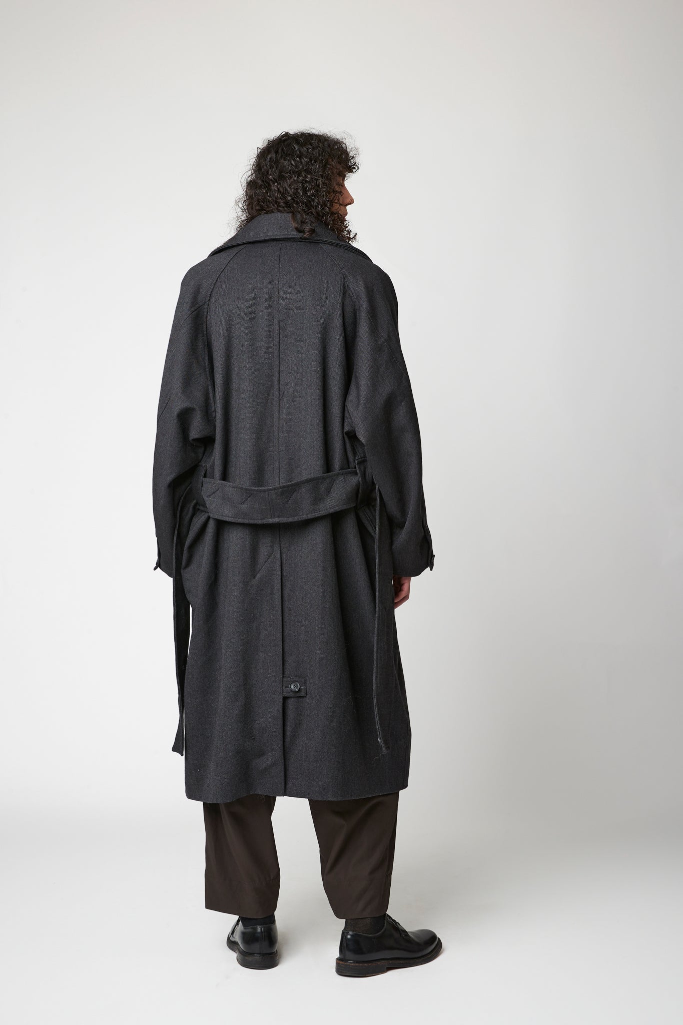 Raglan sleeve overcoat - RWS Herringbone Wool