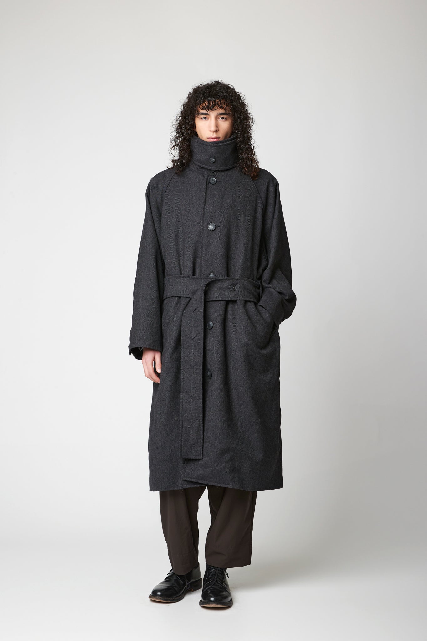 Raglan sleeve overcoat - RWS Herringbone Wool