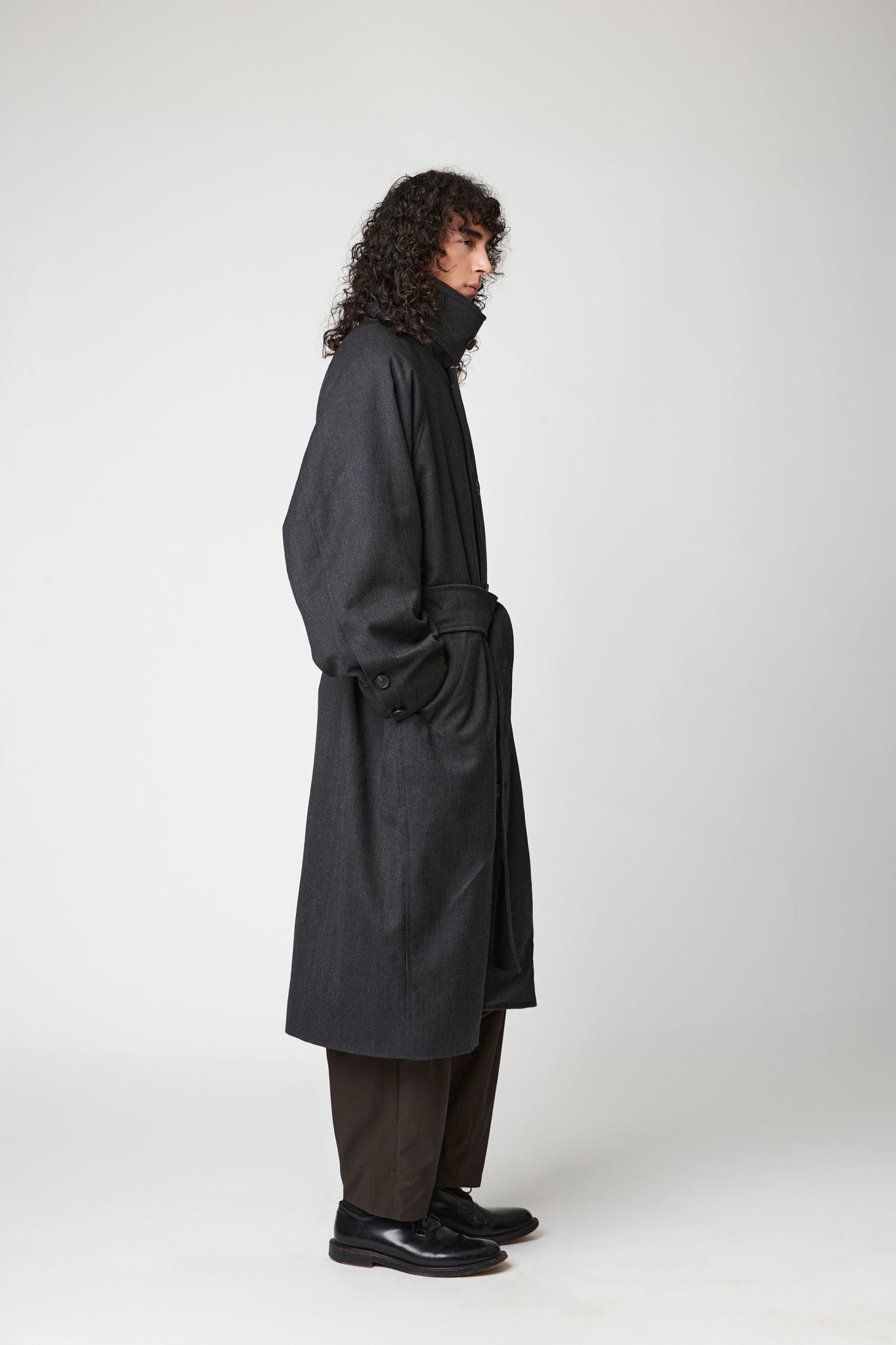 Raglan sleeve overcoat - RWS Herringbone Wool