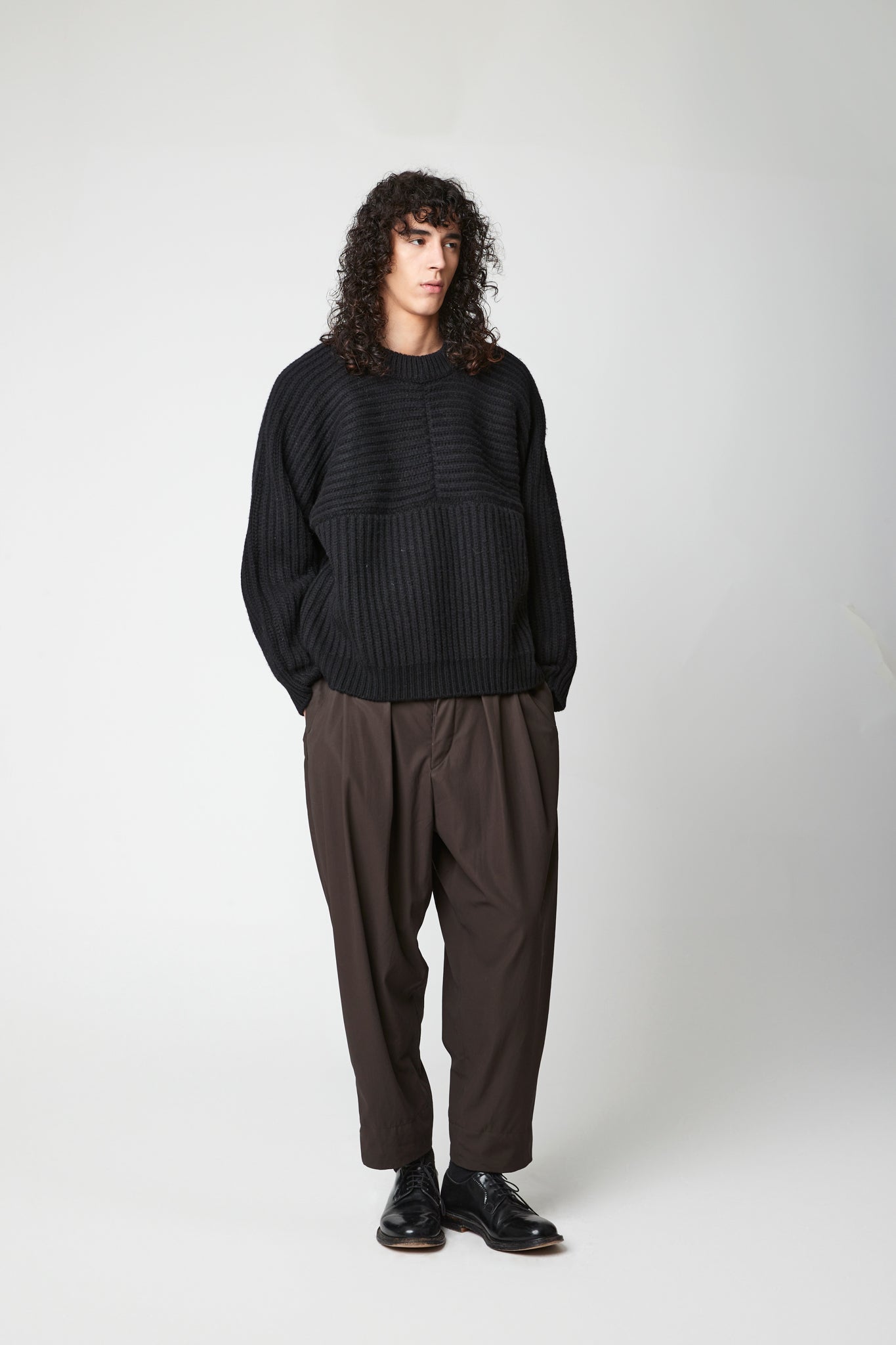 heavy fisherman crewneck - Extra fine merino wool