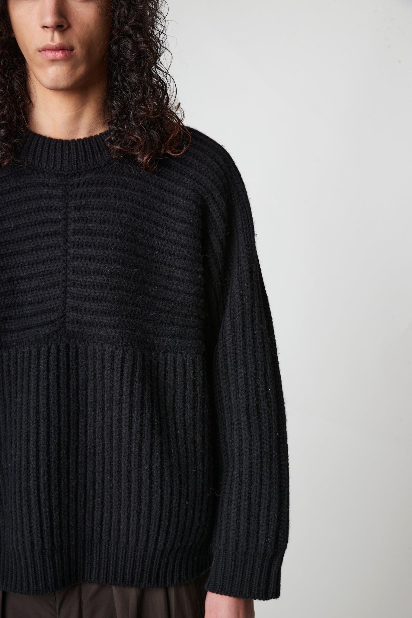 heavy fisherman crewneck - Extra fine merino wool