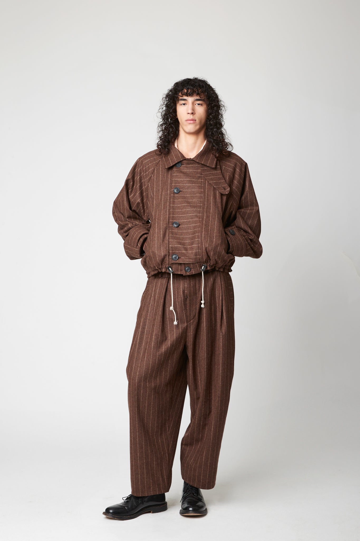 Military Jacket - RWS Pinstripe Wool