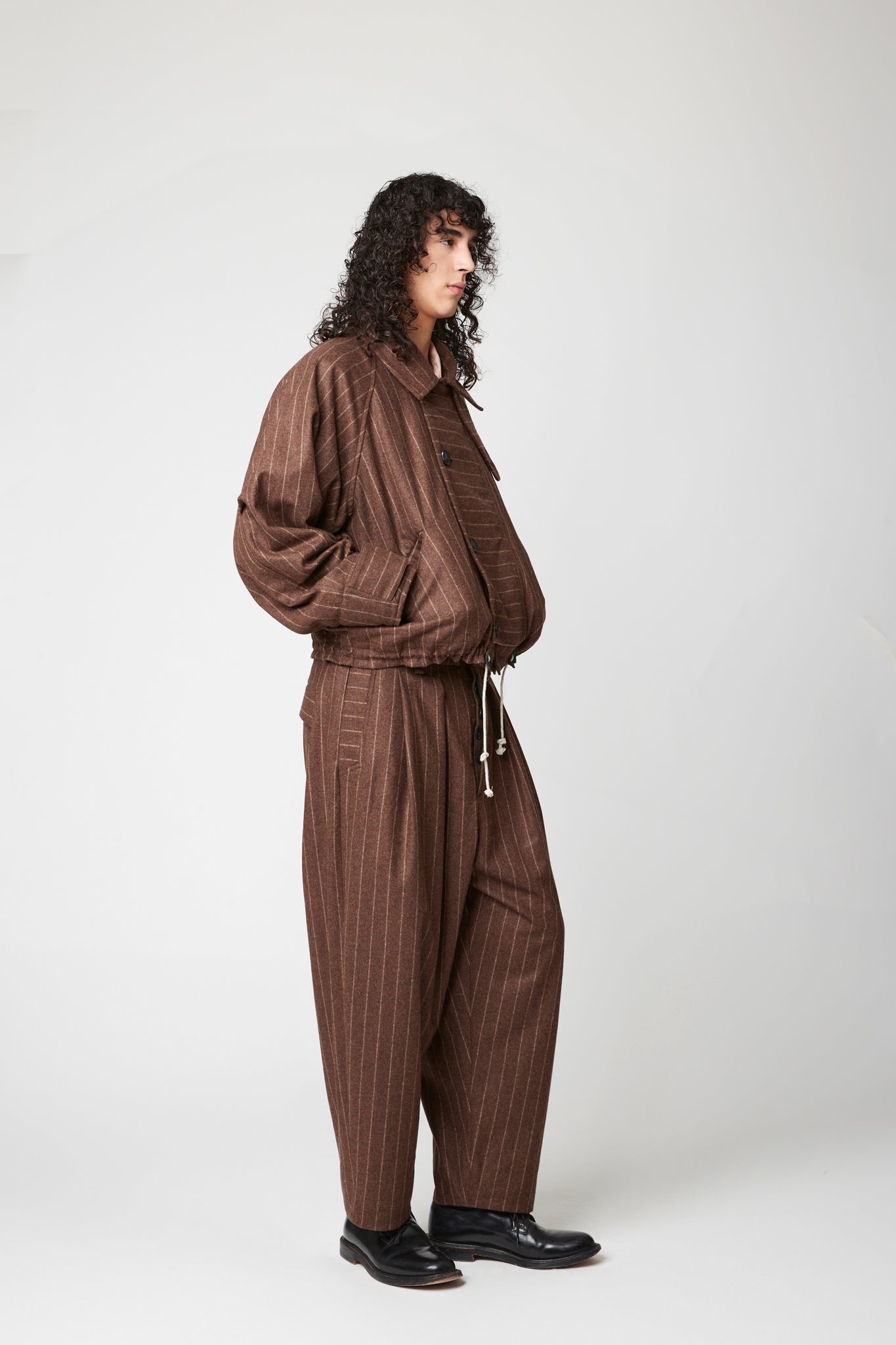 Military Jacket - RWS Pinstripe Wool