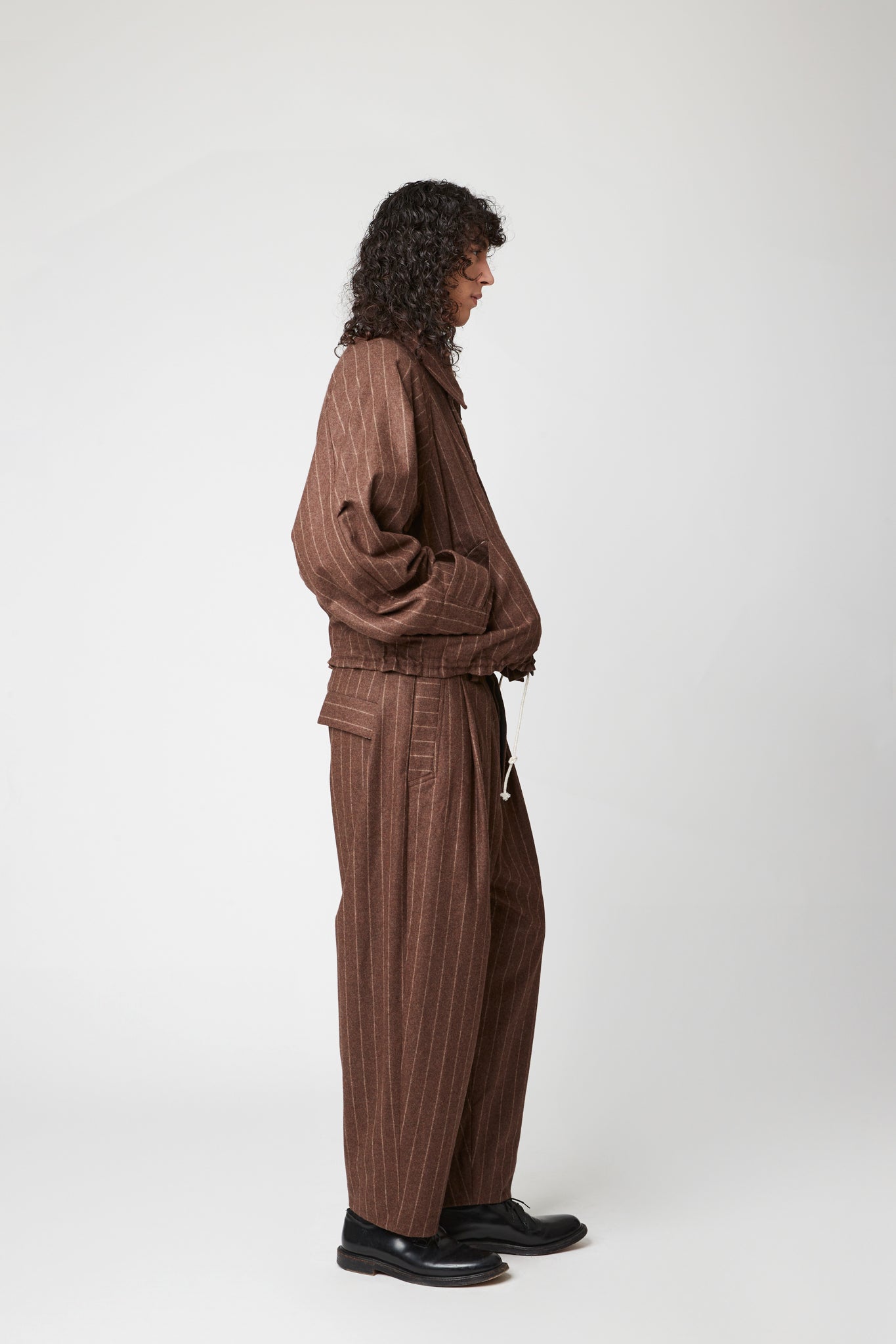 Military Jacket - RWS Pinstripe Wool