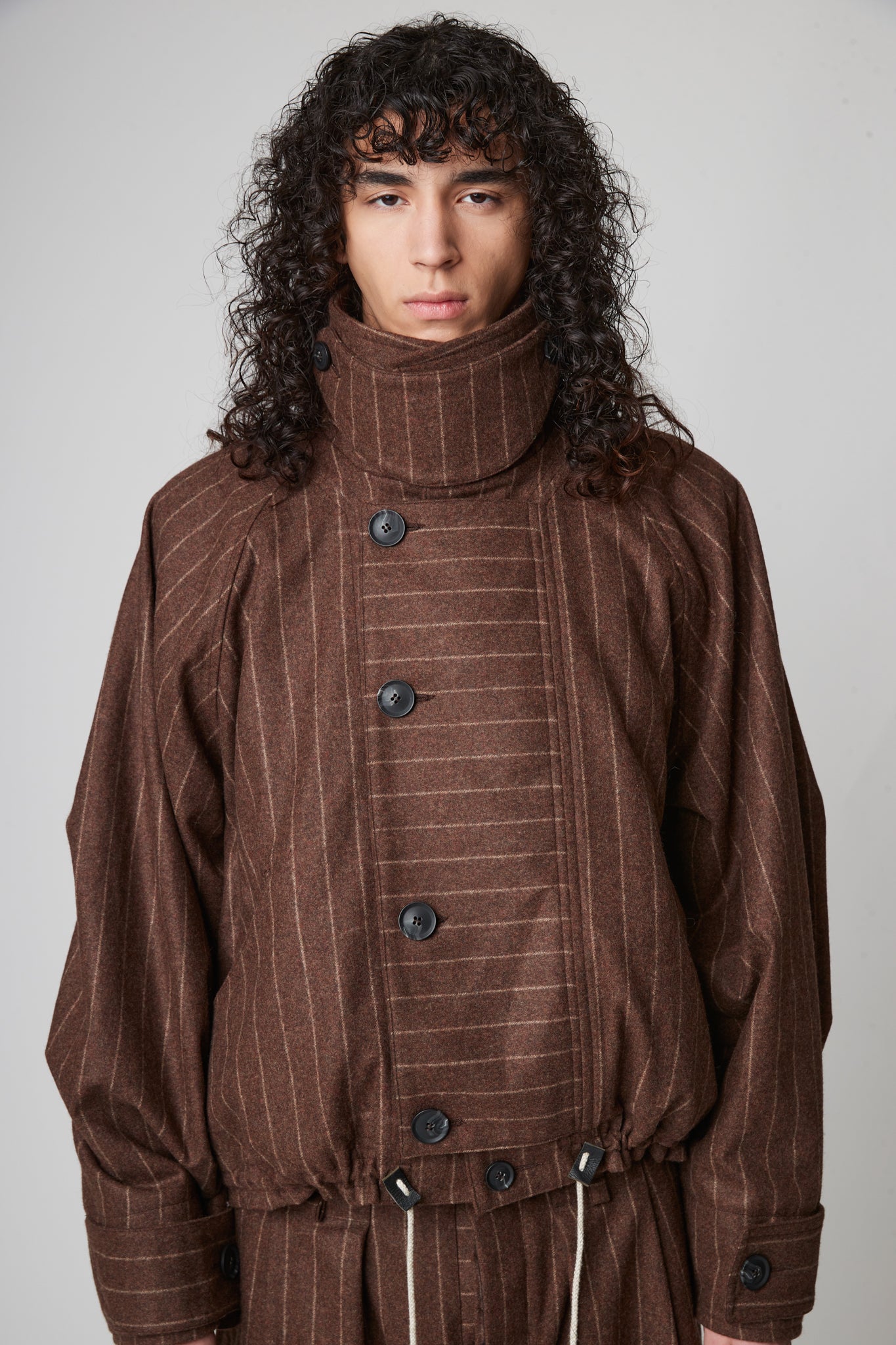 Military Jacket - RWS Pinstripe Wool