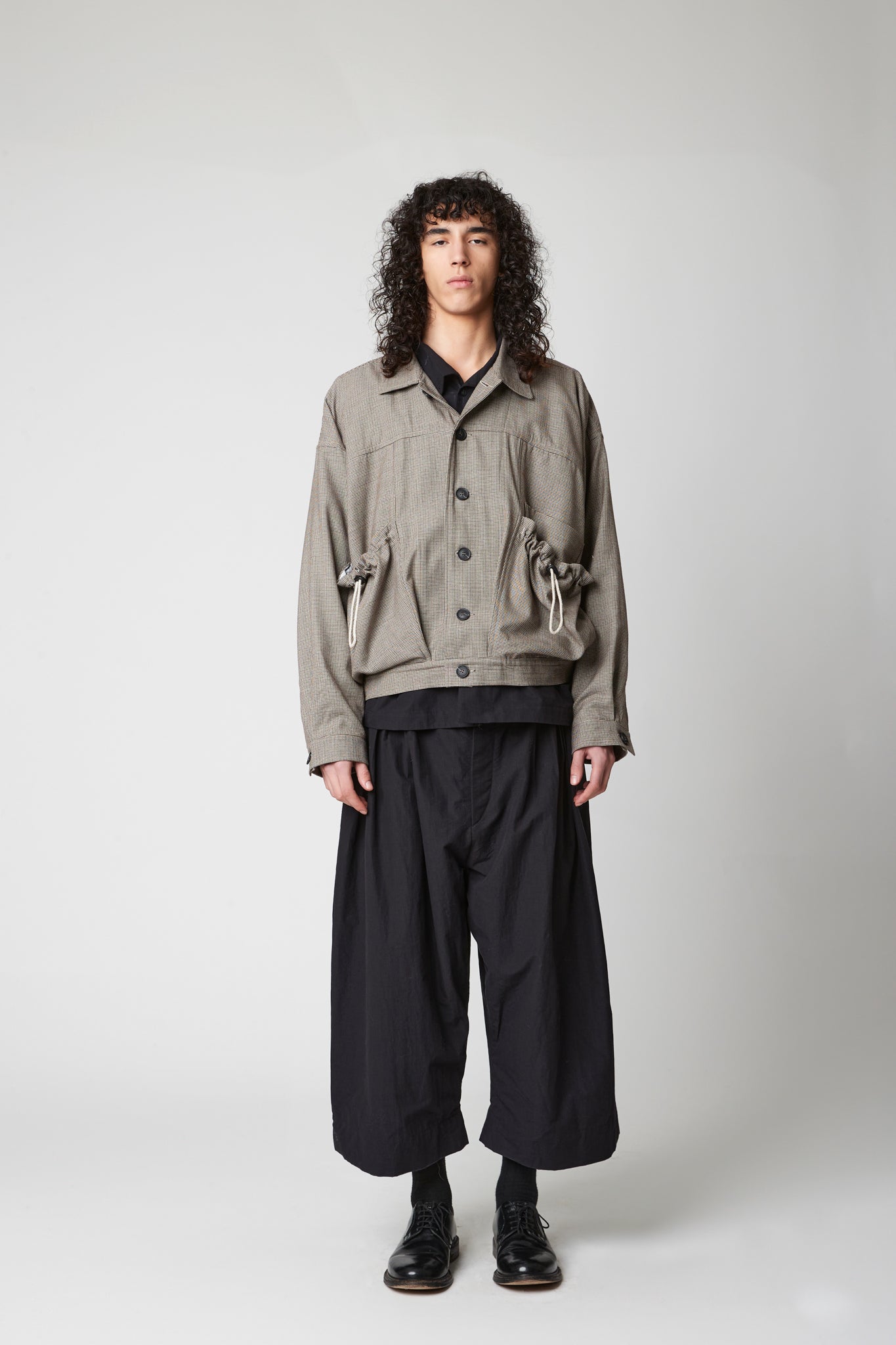 Worker Jacket - 100's Houndstooth Wool