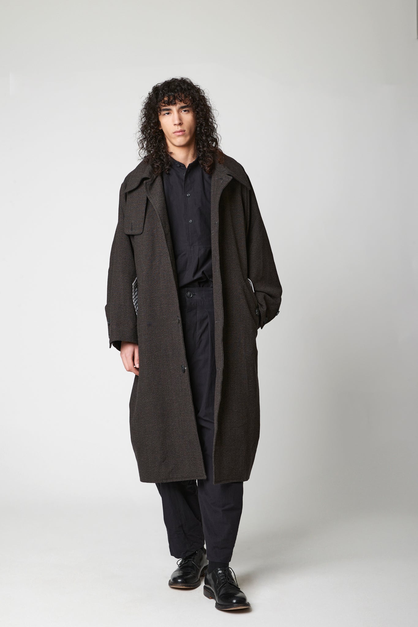 Raglan sleeve overcoat - Thorn Proof Wool