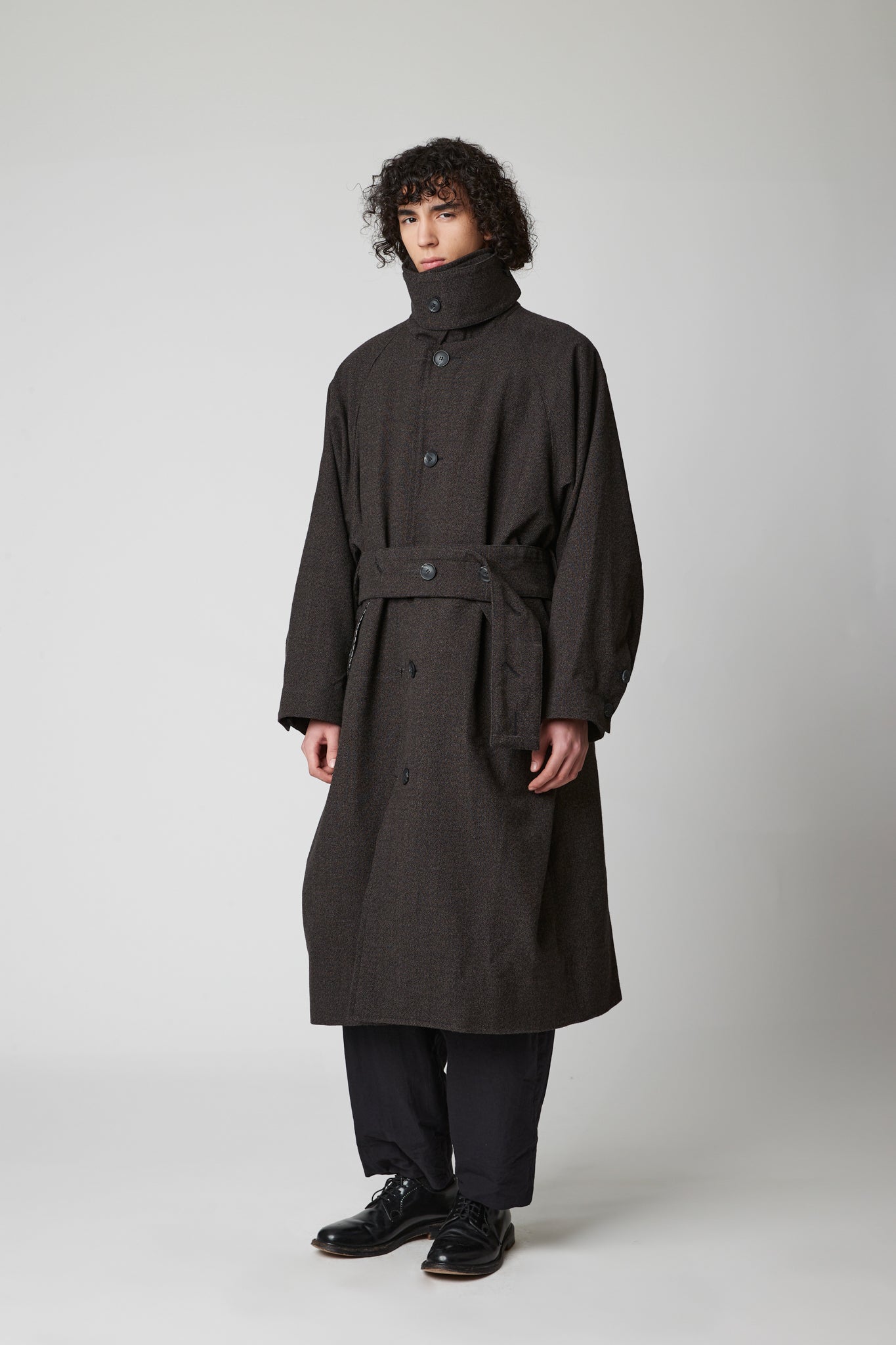 Raglan sleeve overcoat - Thorn Proof Wool