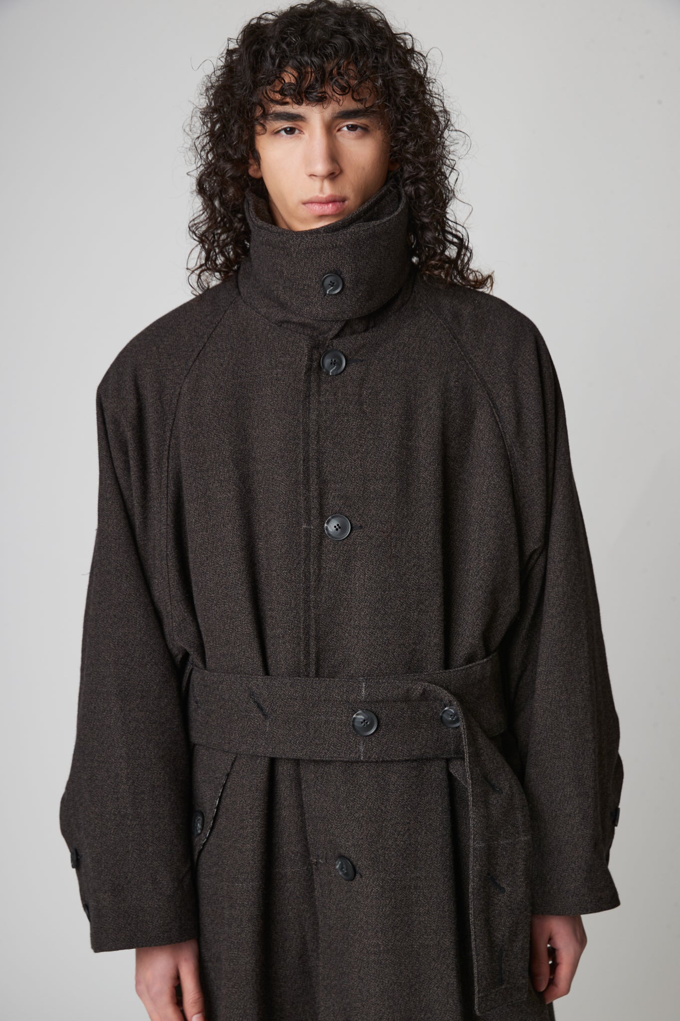 Raglan sleeve overcoat - Thorn Proof Wool