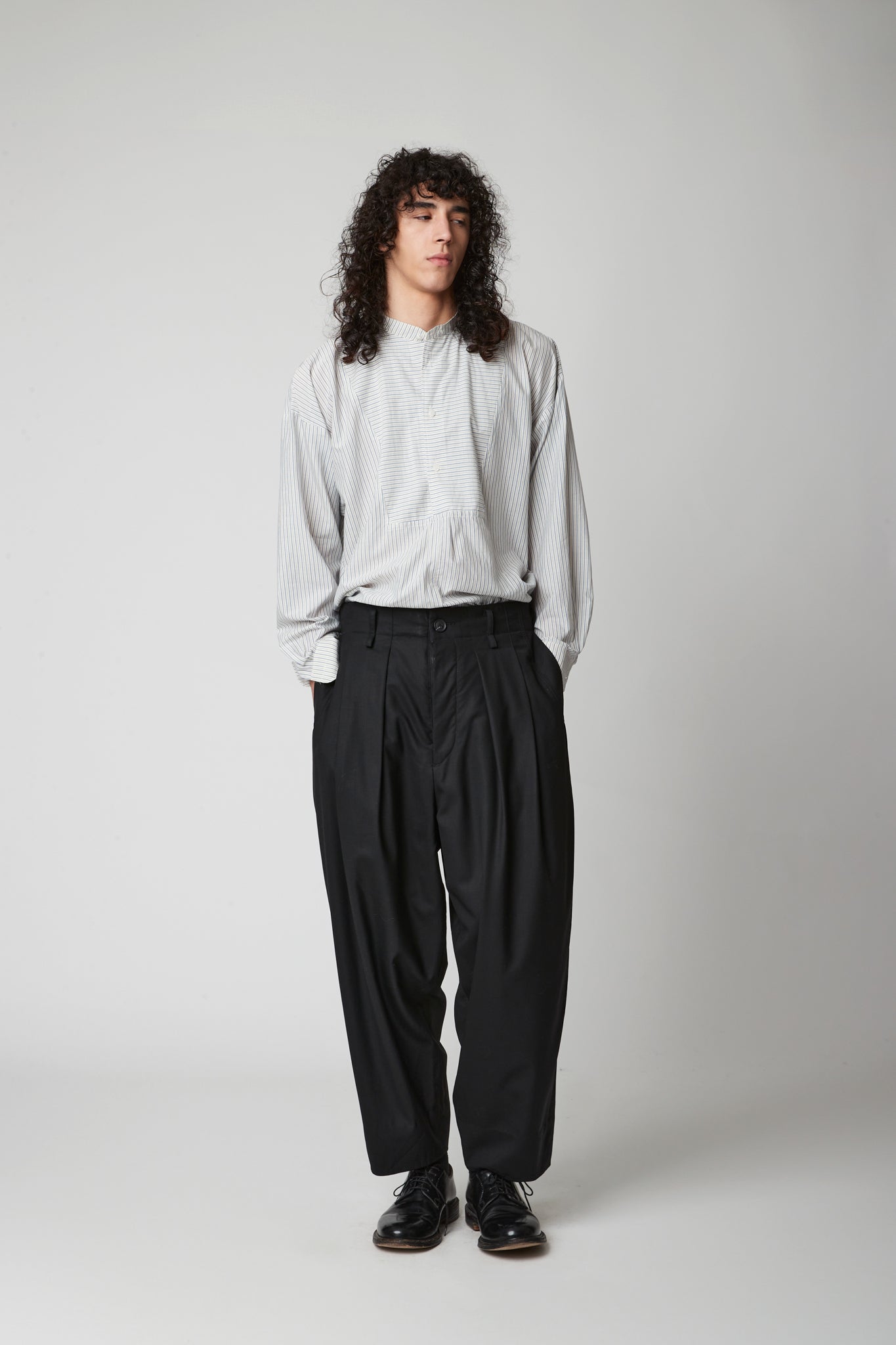 Pleated trouser - Extra Fine Merino Wool Suiting