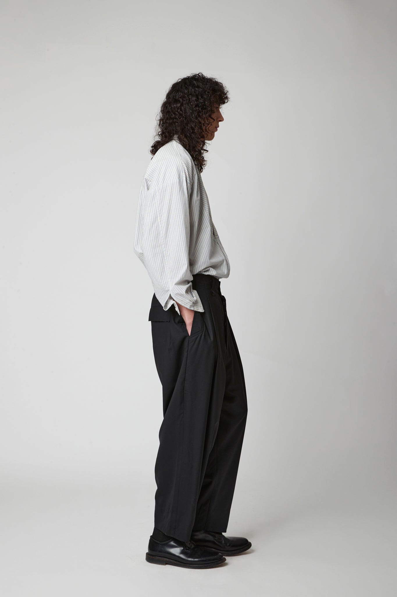 Pleated trouser - Extra Fine Merino Wool Suiting